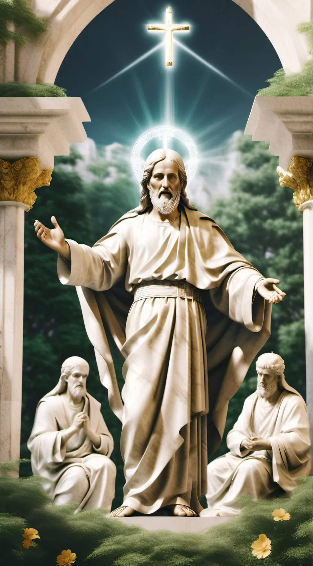 ai character: GOD  background