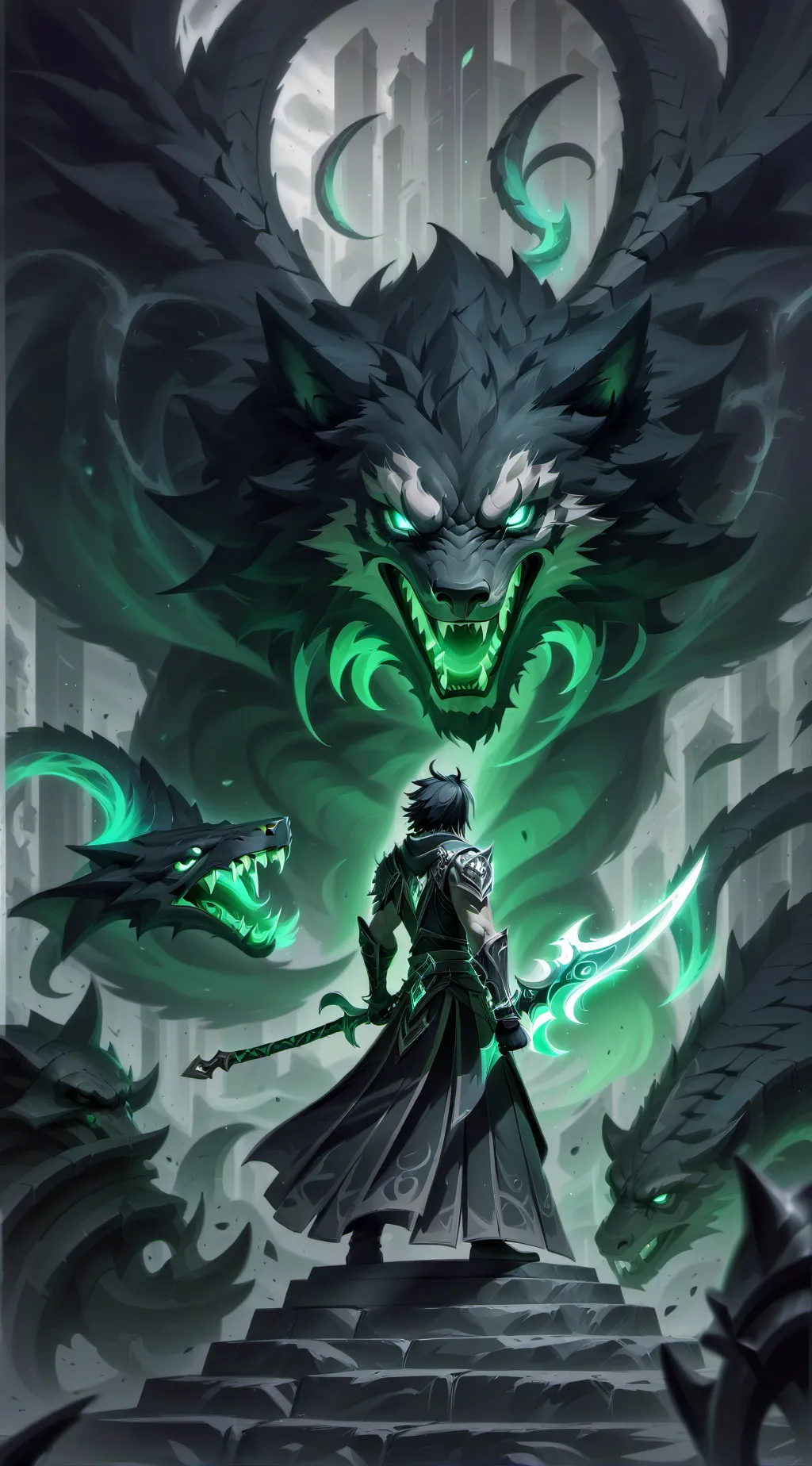 ai character: демон ууу background