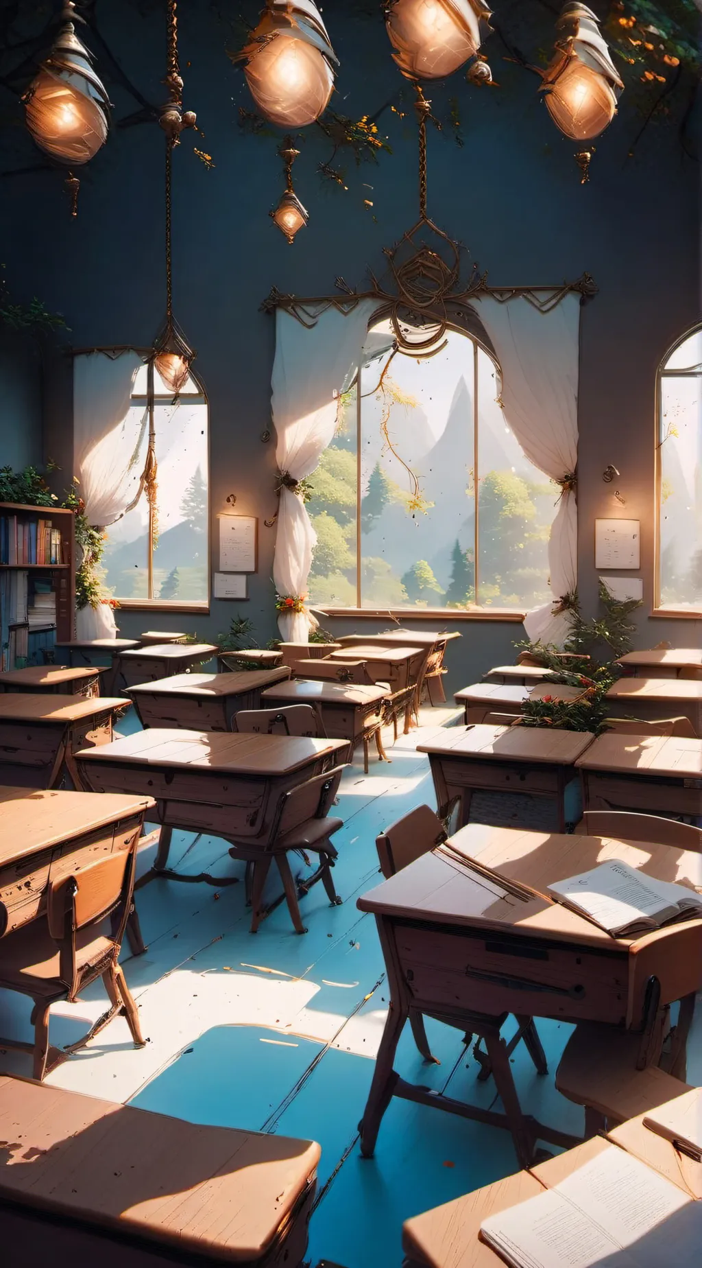 ai character: Class 1A Students background