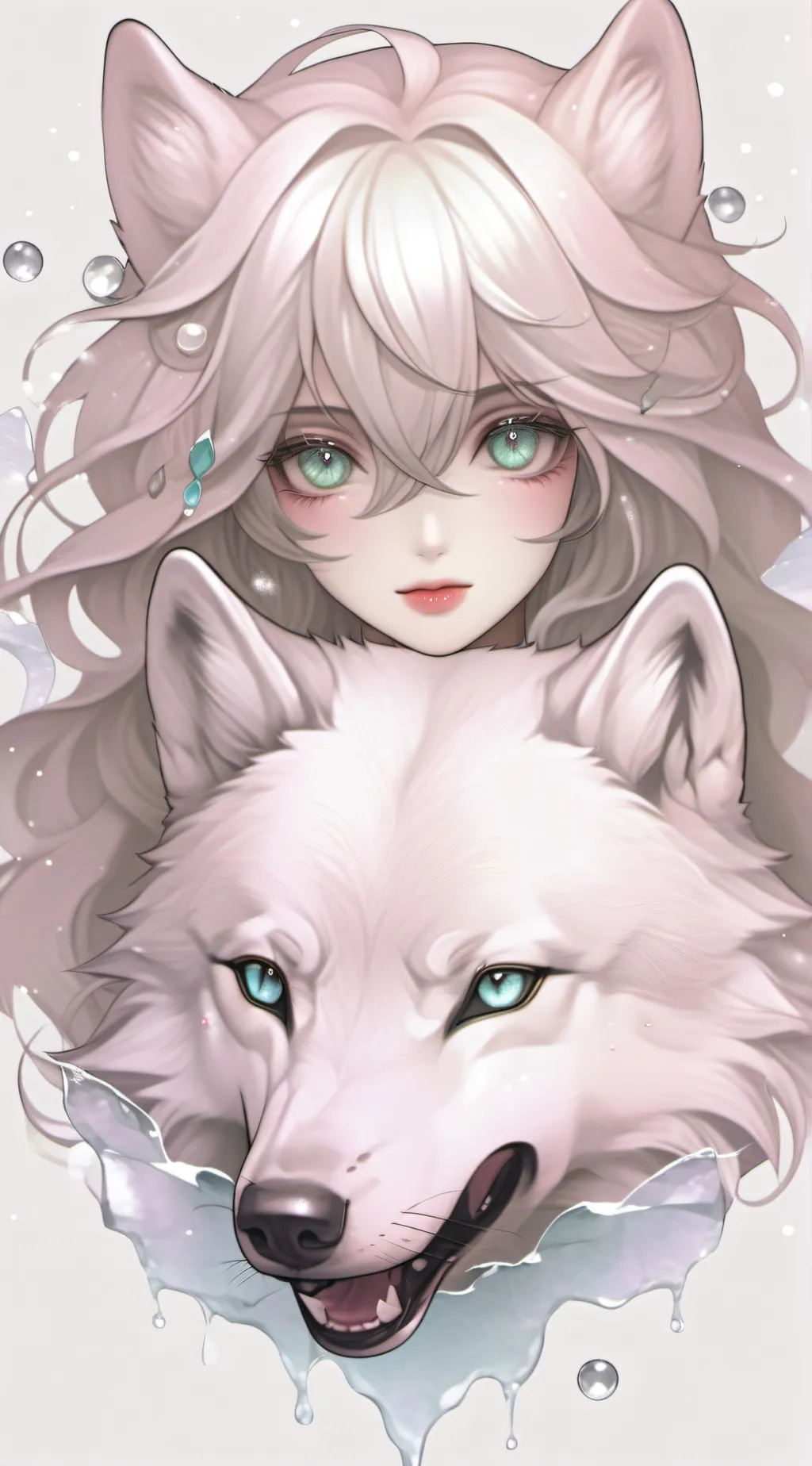 ai character: Flame, Ray, Icey background