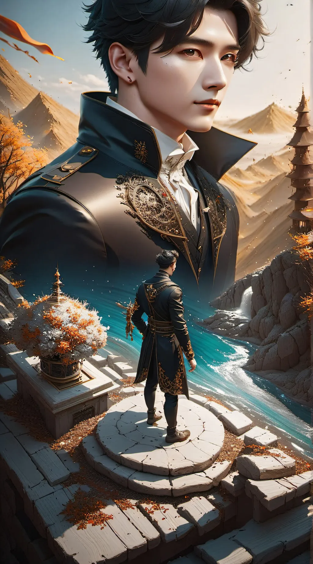 ai character: ZEN background