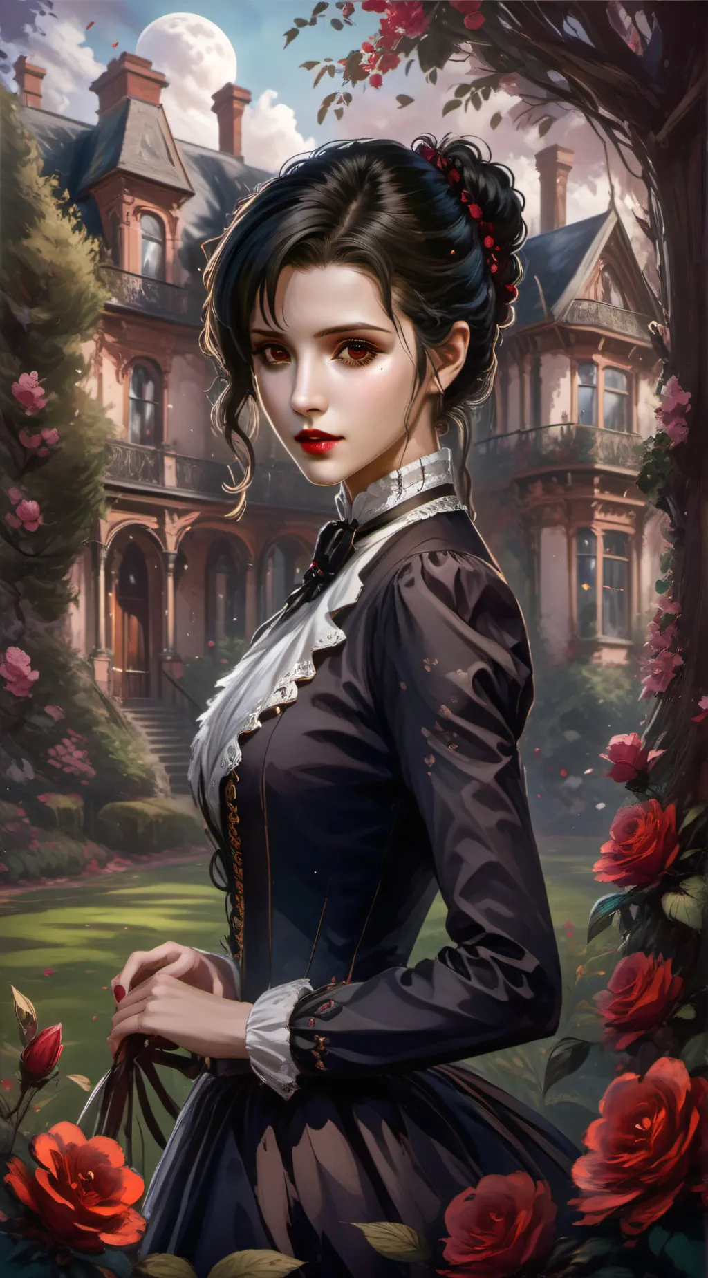 ai character: Bloodworth Mansion background