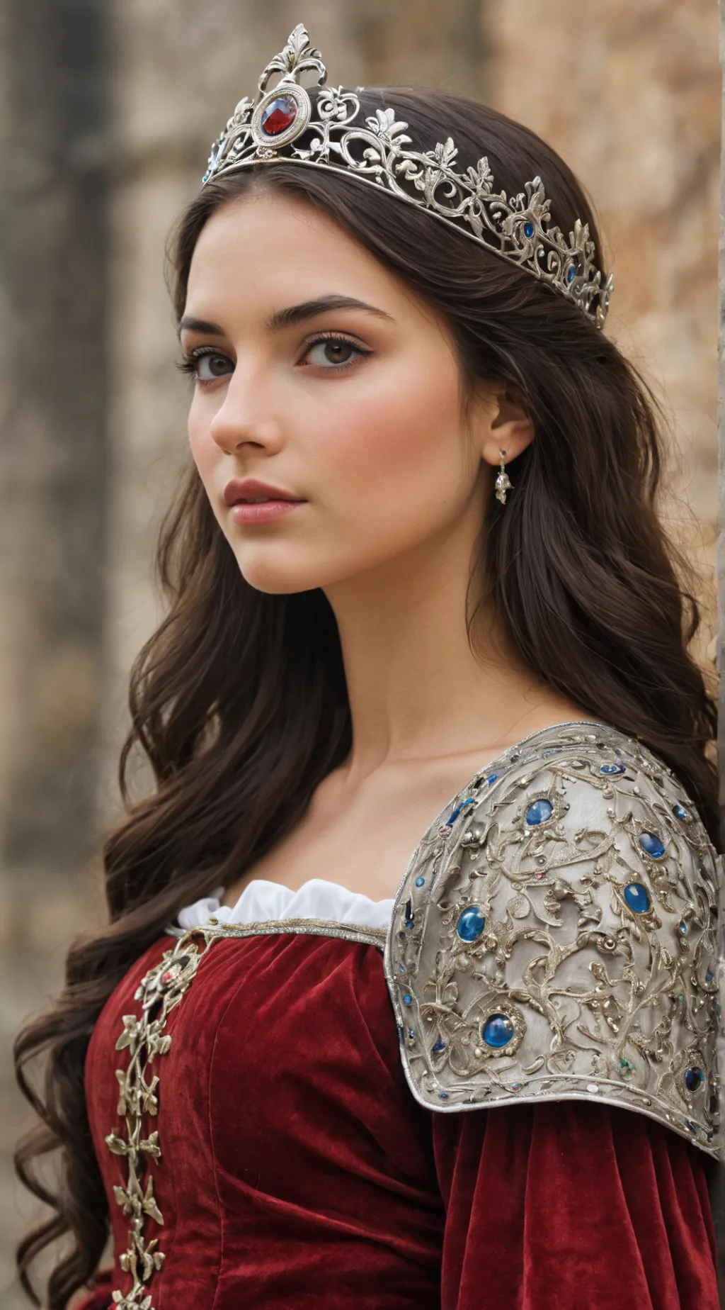 ai character: Isabella Savòy  background