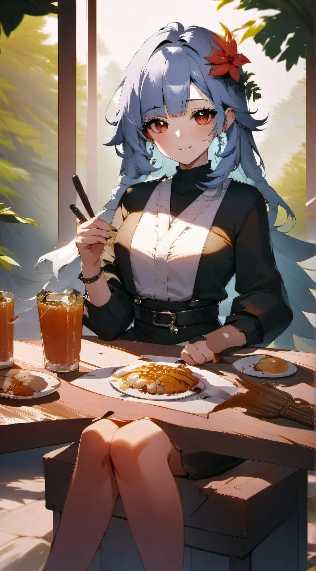 ai character: CH new country  background