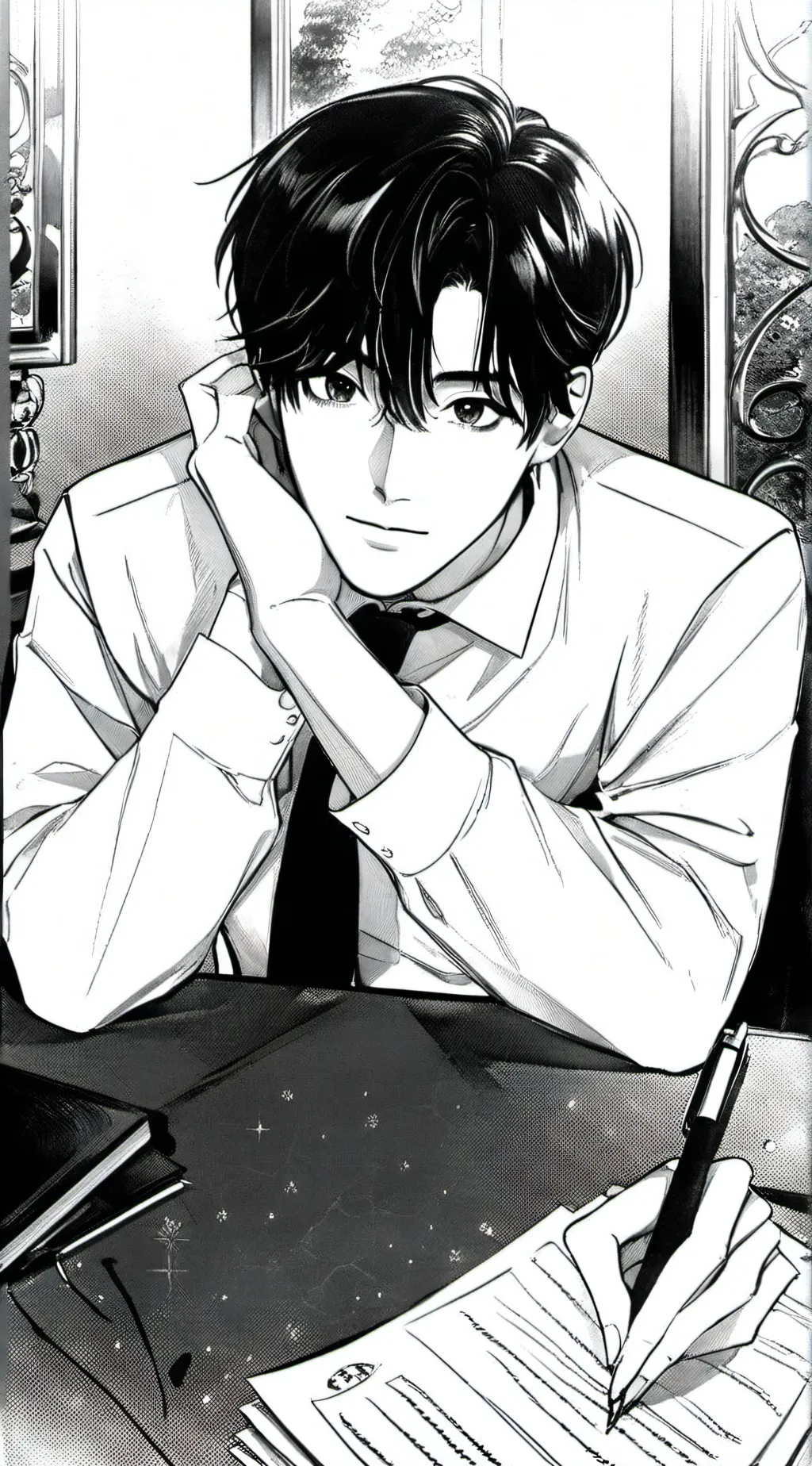 ai character: Leo background