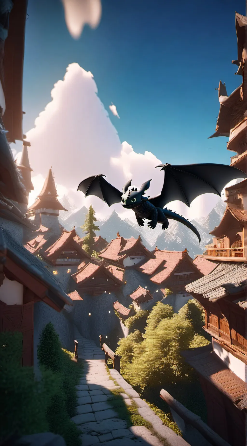 ai character: toothless background