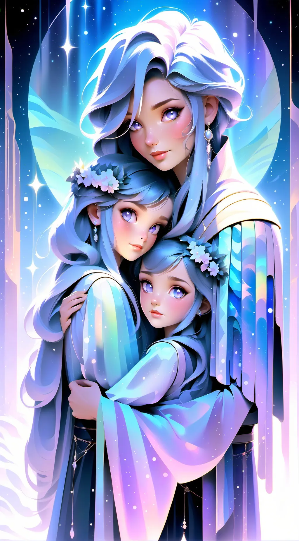 ai character: Tira and Kira  background