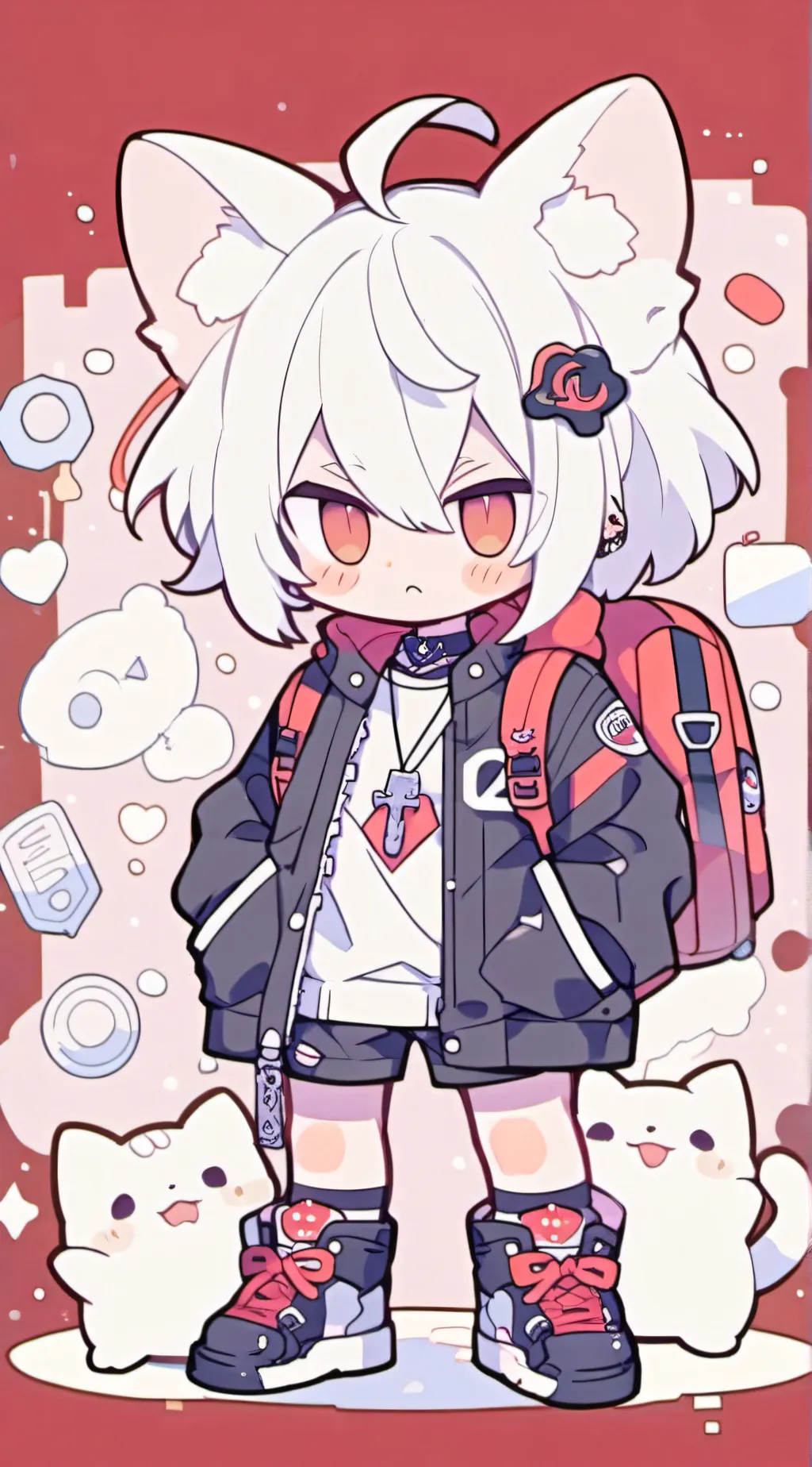 ai character: Bunch of stuff background