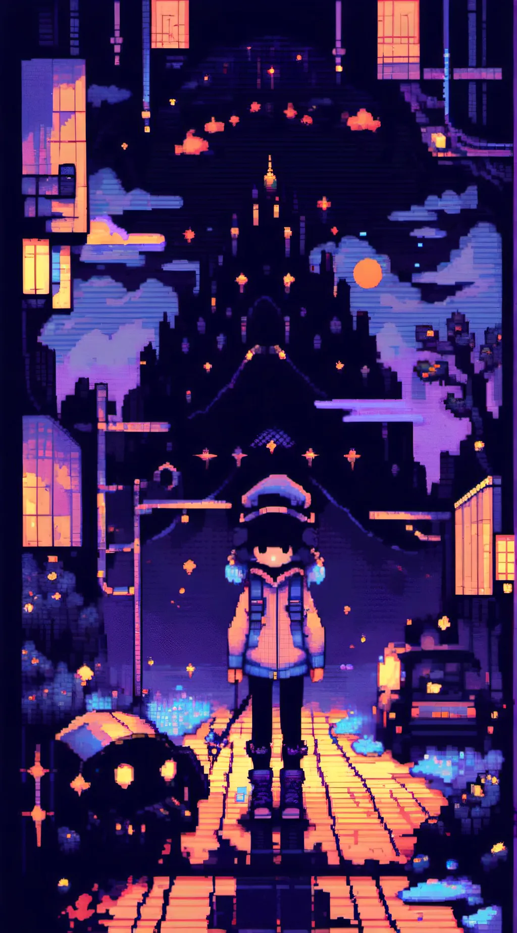 ai character: fnaf x mha background