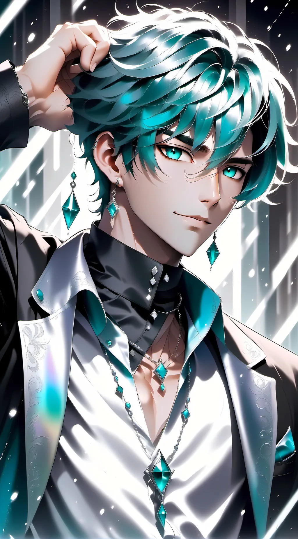 ai character: axel😍 background