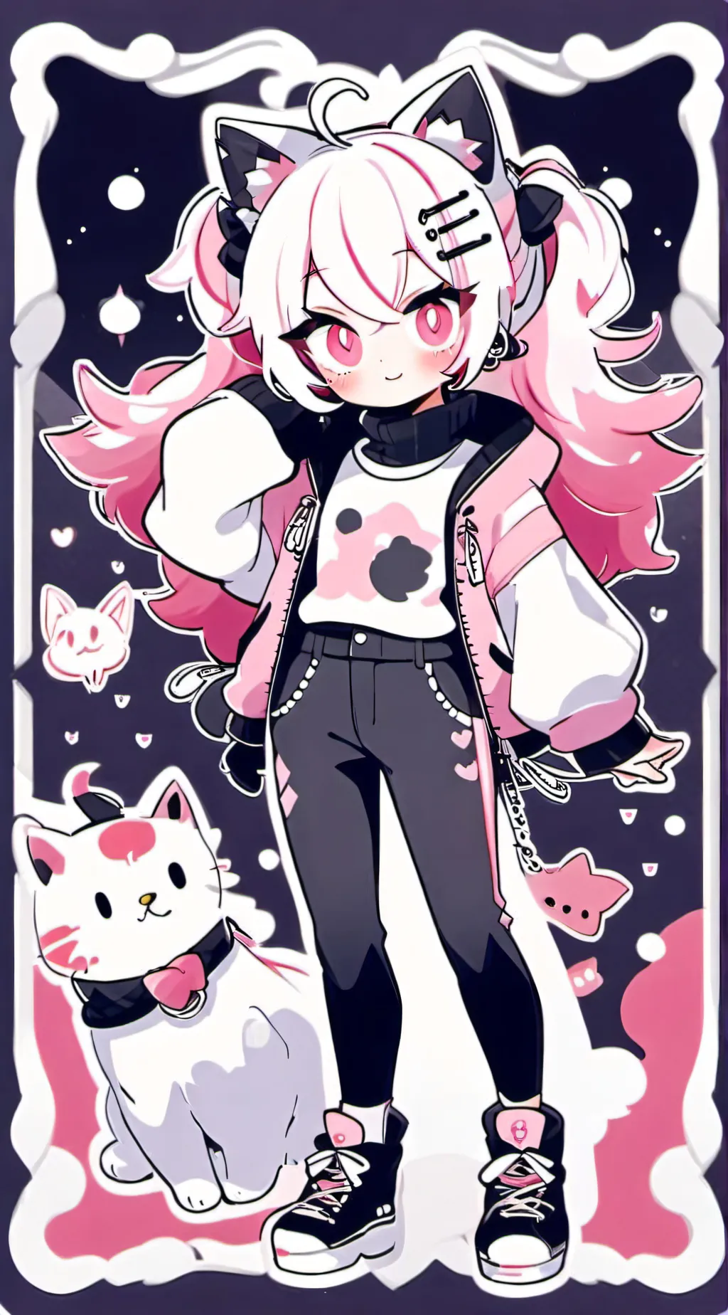 ai character: Luna background