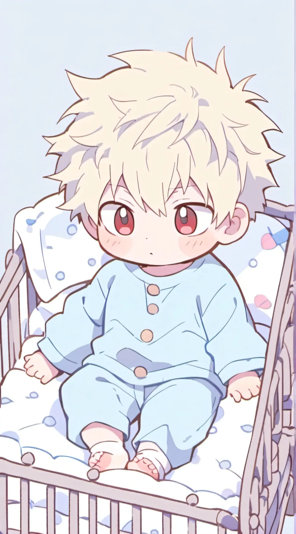 ai character: Baby bakugo 💥💨 background