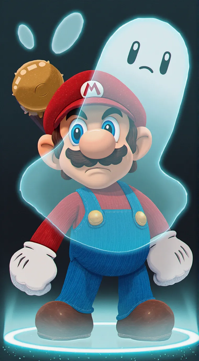 ai character: SoulSpeak Mario background