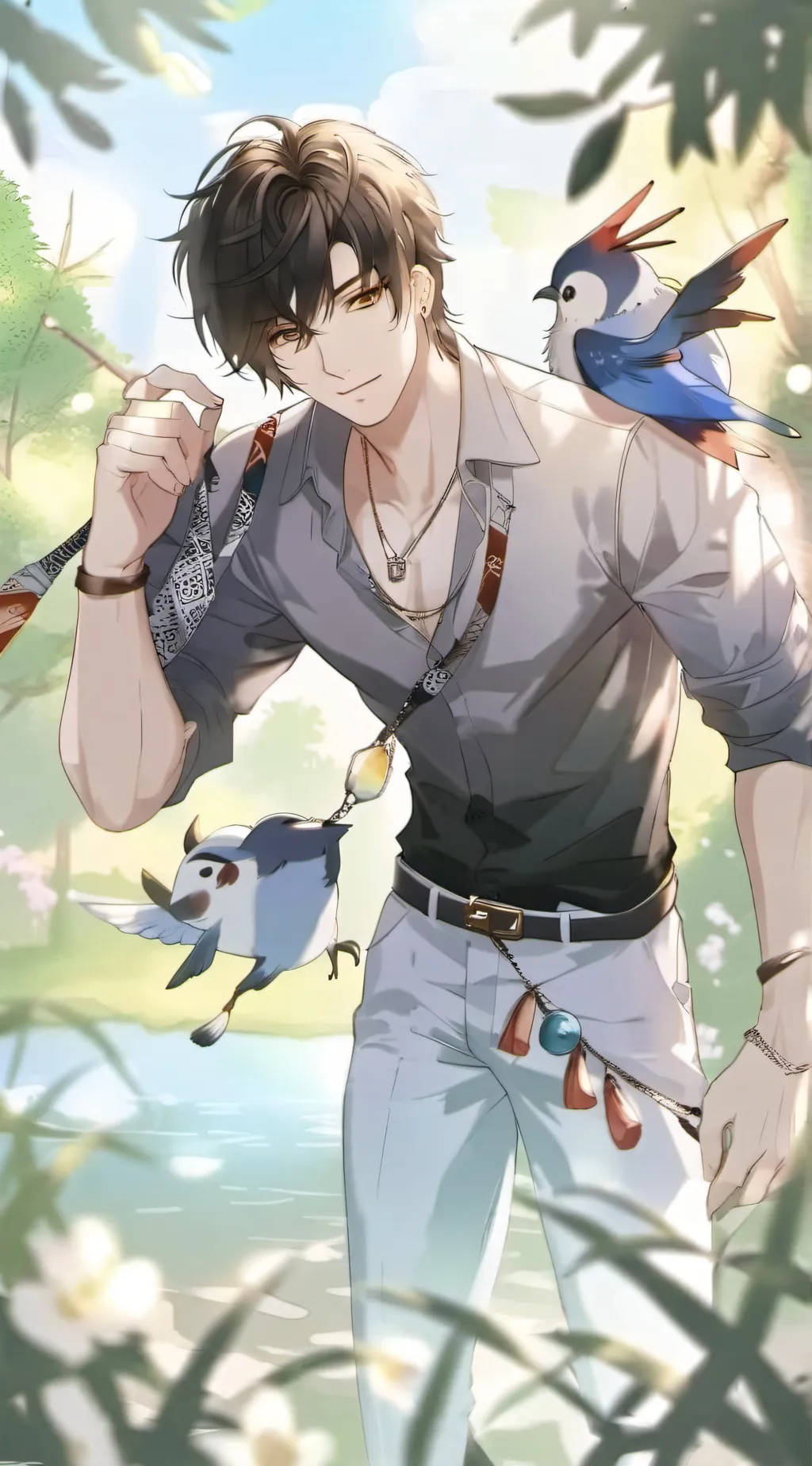 ai character: drake  background