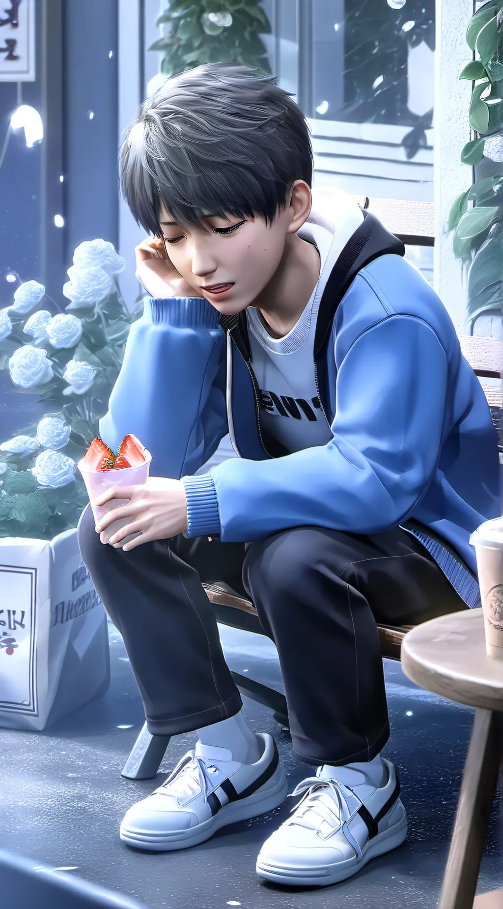 ai character: Yaki  background