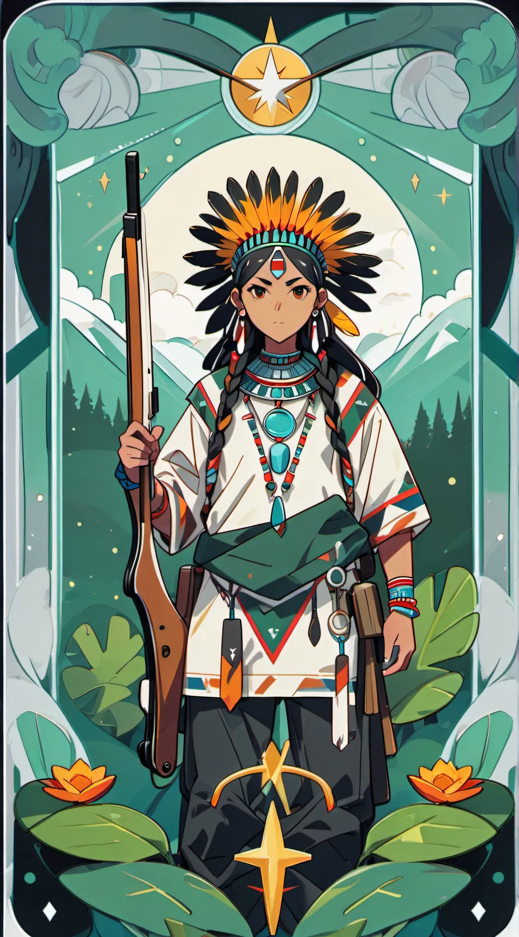 ai character: Nez Perce  background
