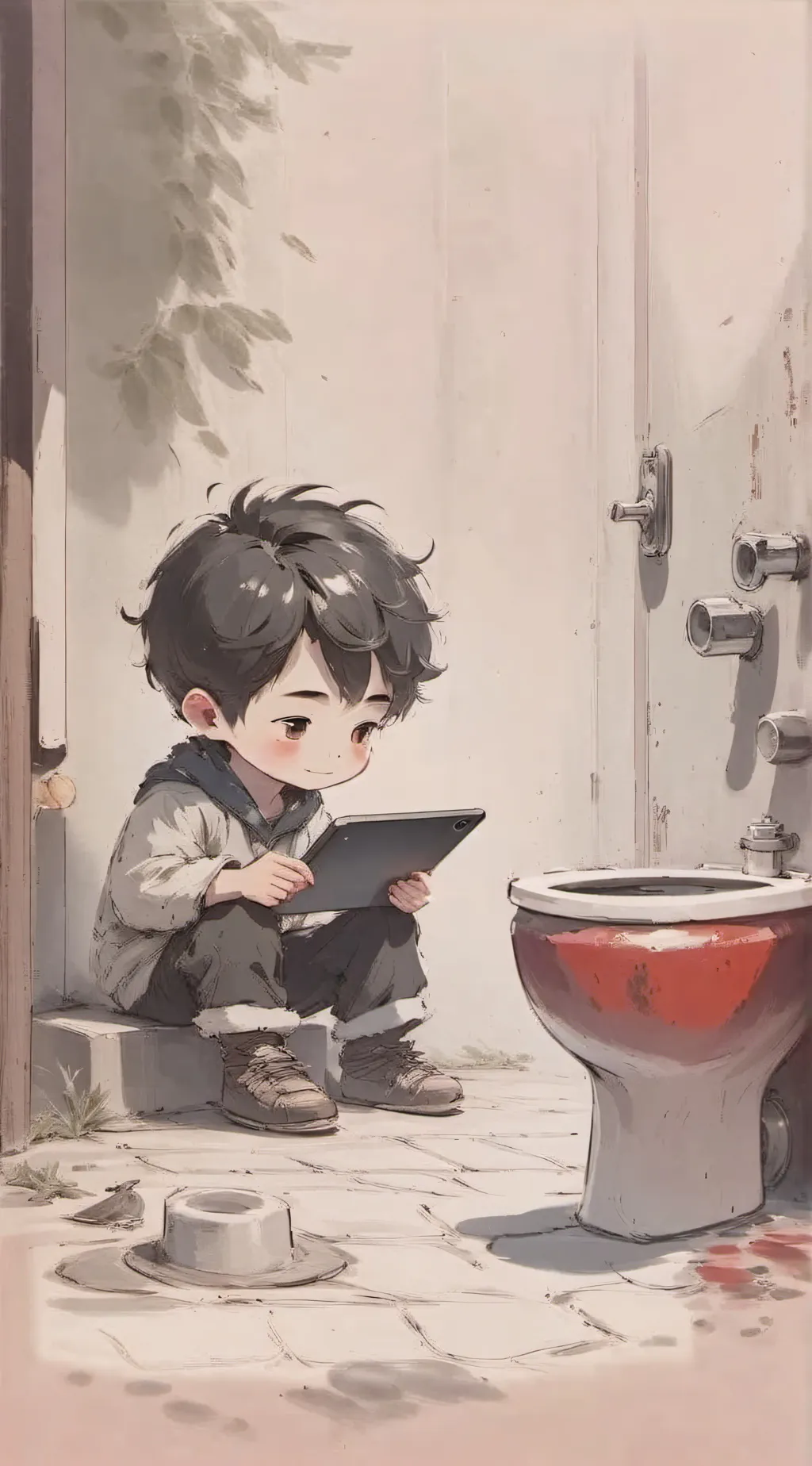 ai character: Goofy ahh kid💀￼ background