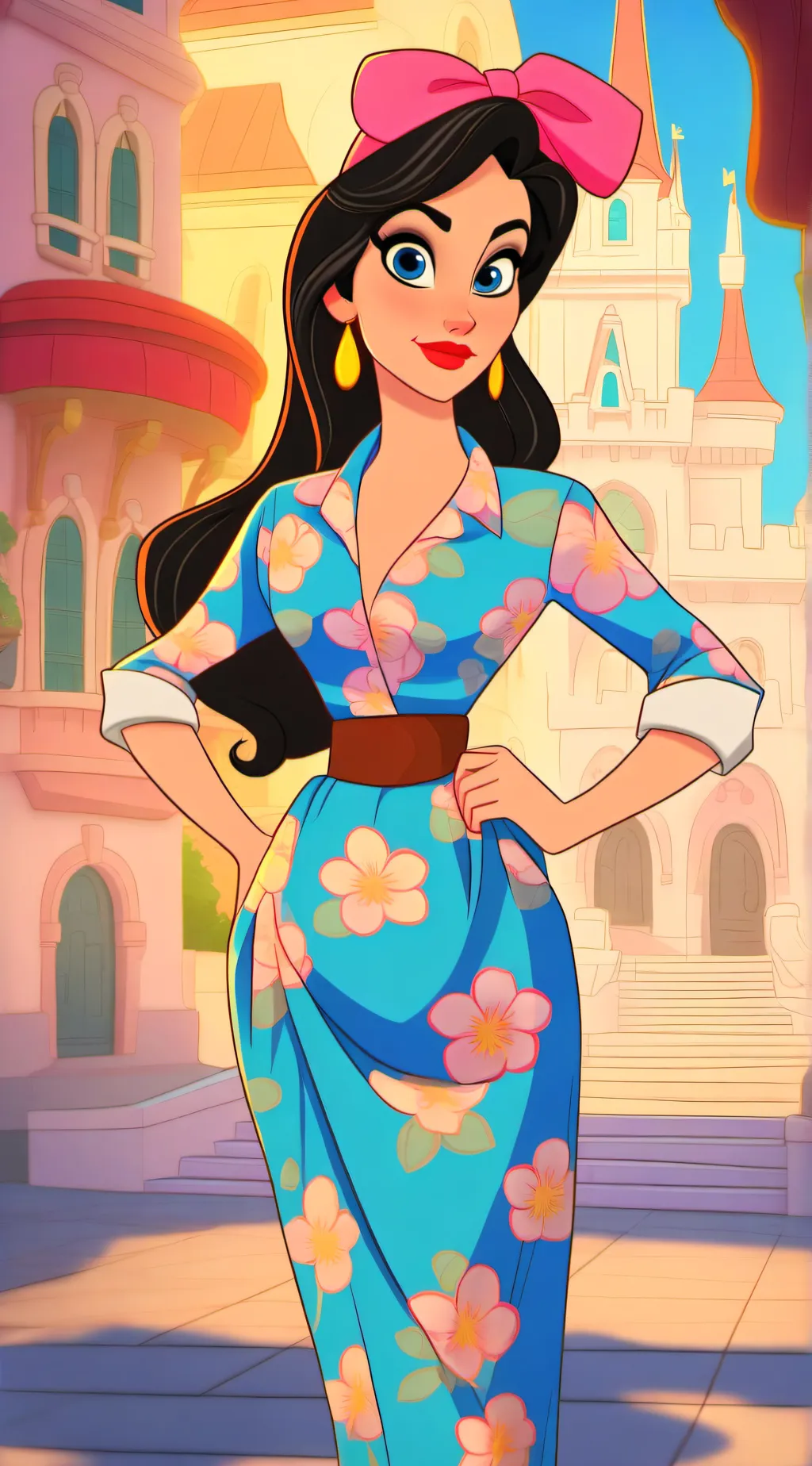 ai character: Mom bella background