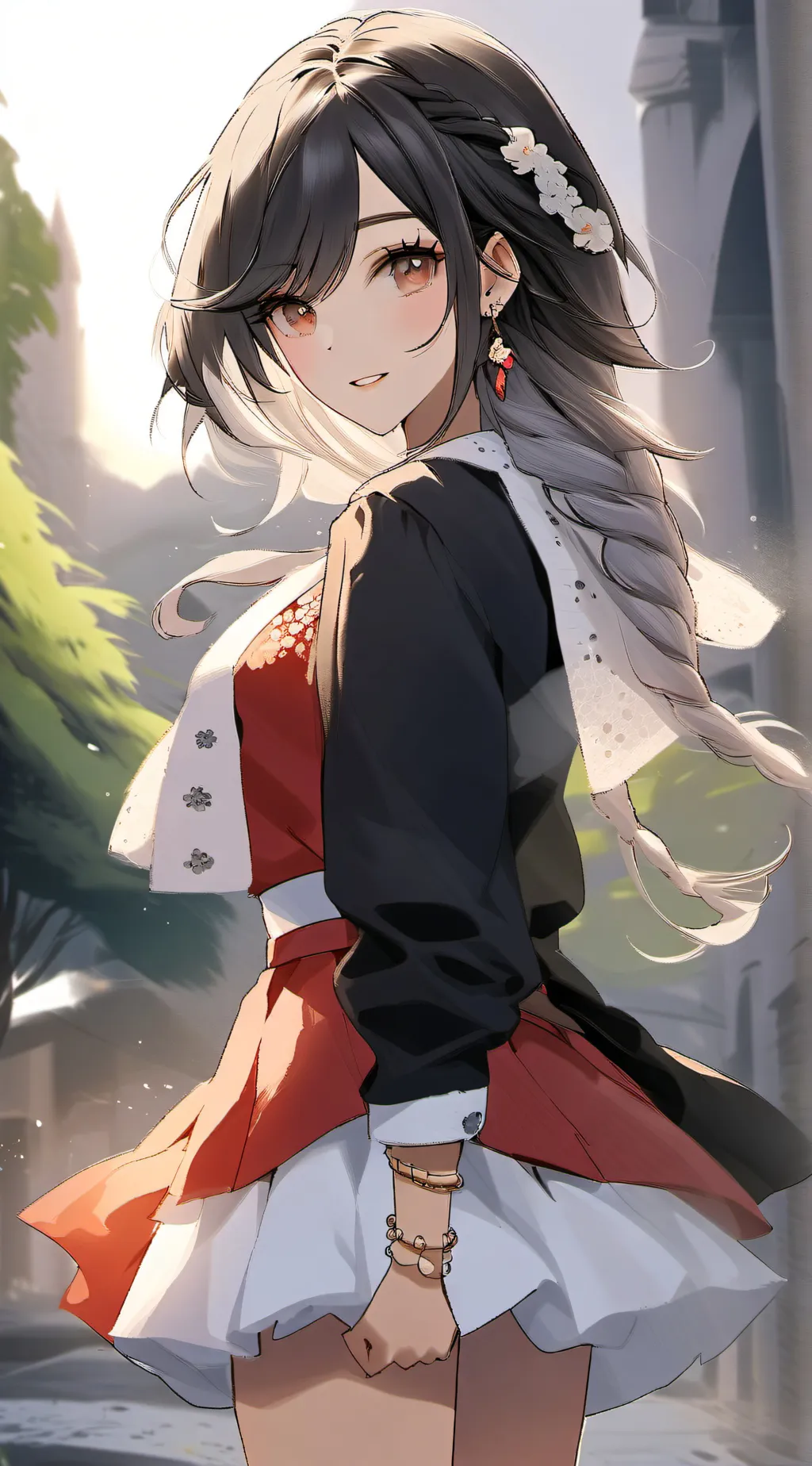 ai character: Yuri🍭🍩🧁🎊🎉🪅🃏🧸🎭 background