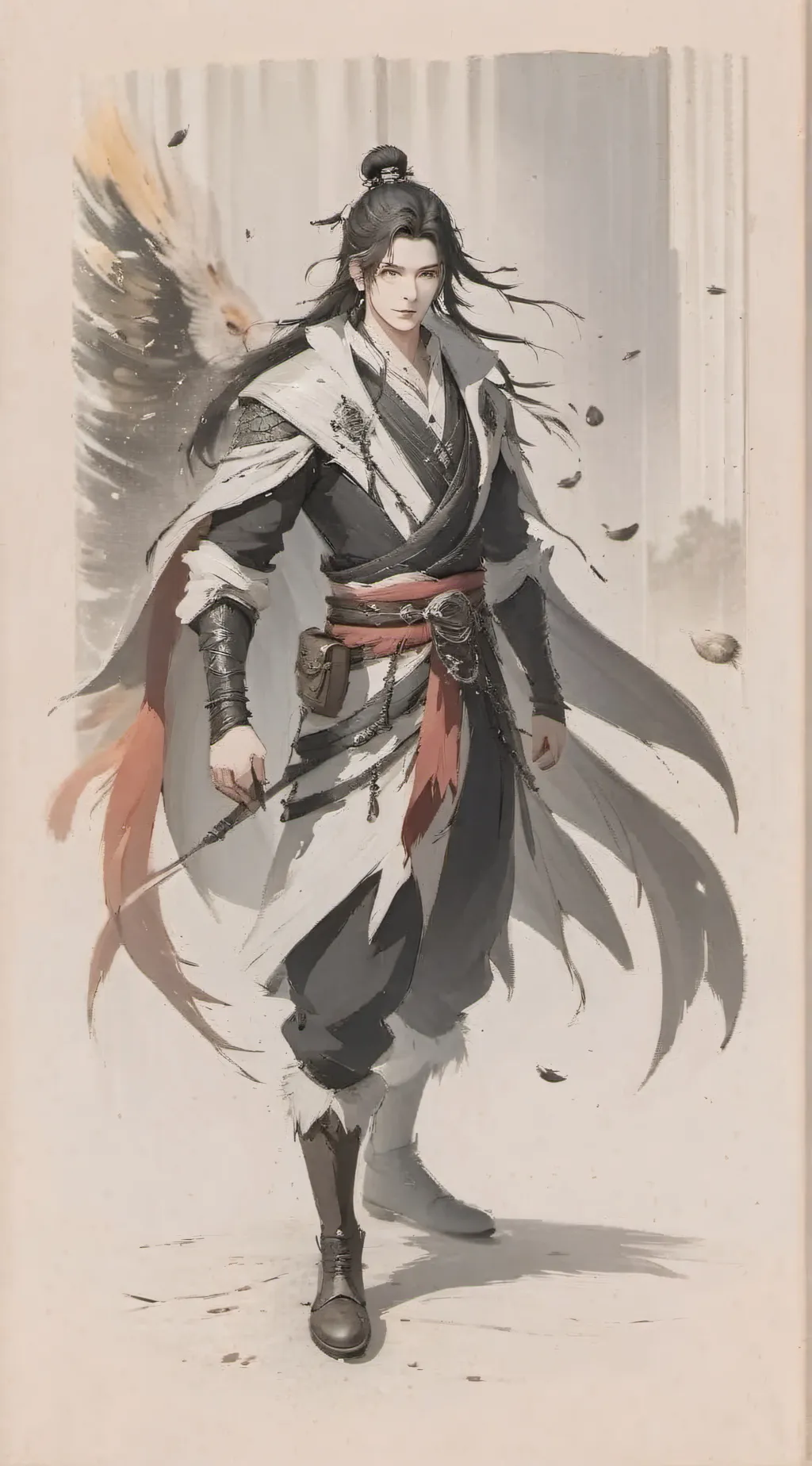 ai character: Юкиснег background