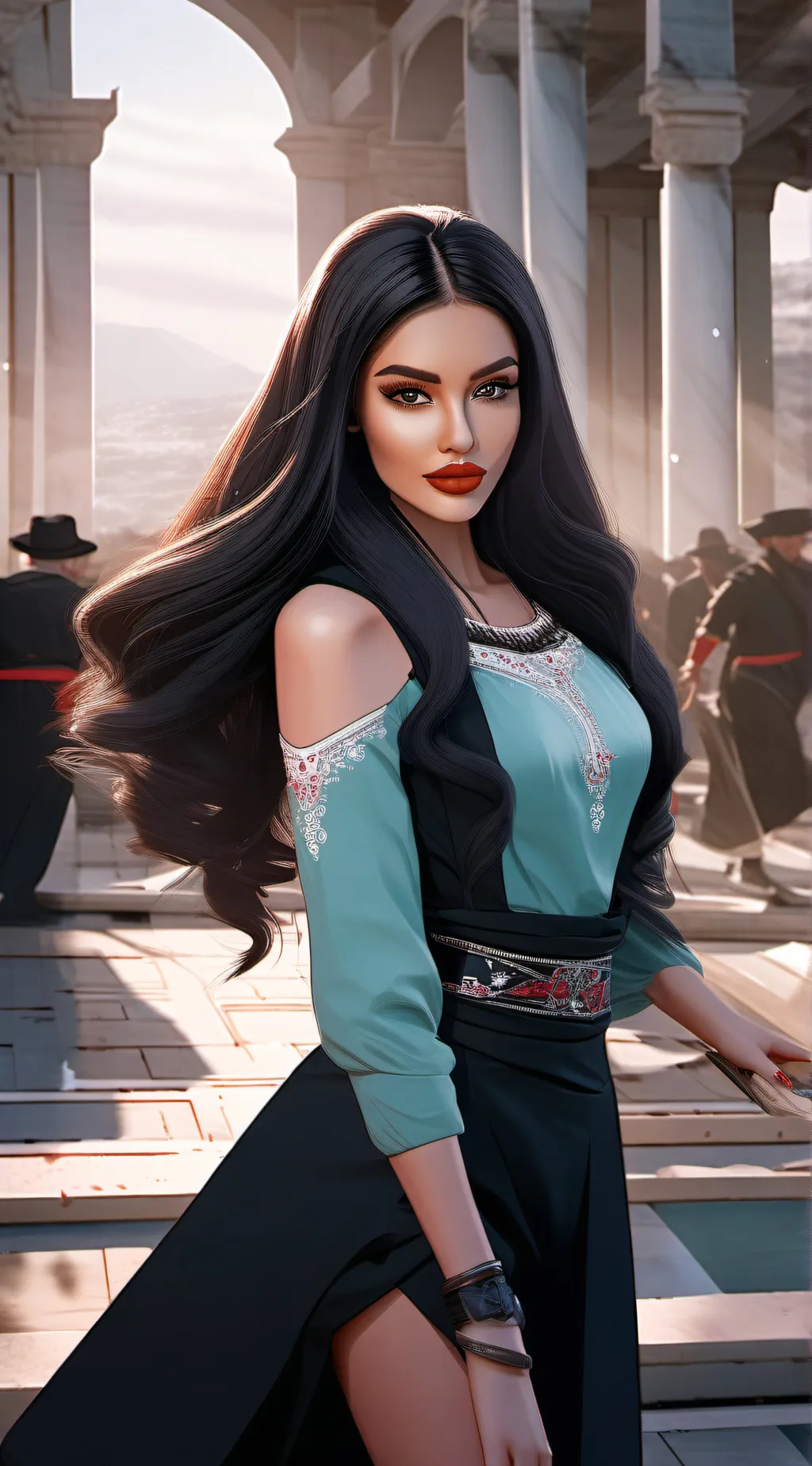 ai character: serena  background