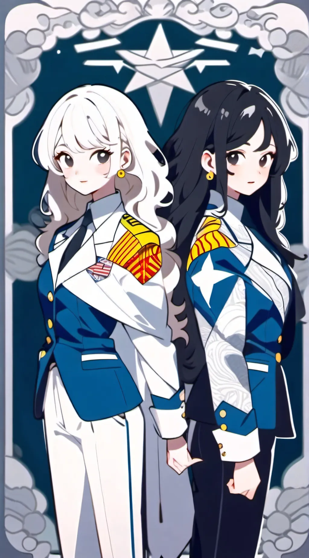 ai character: lucia y nina background