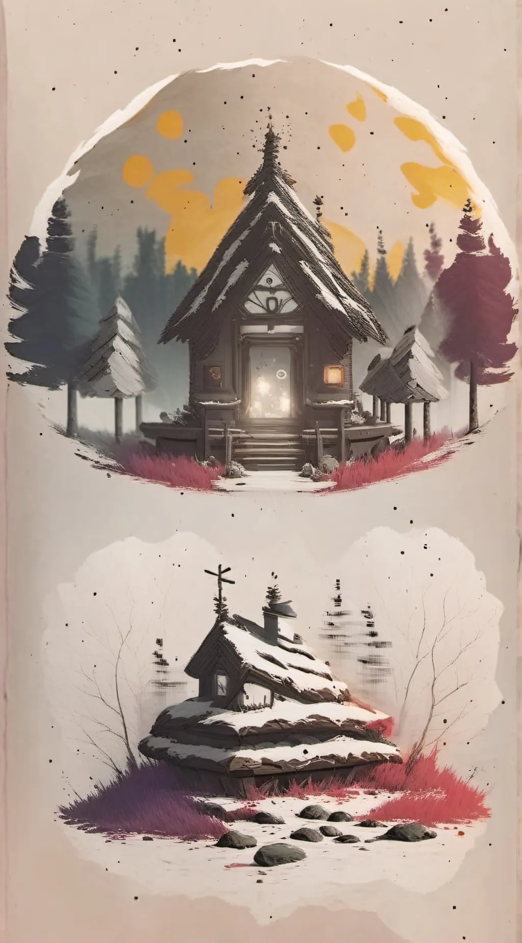 ai character: Fpe x Glitchtale background