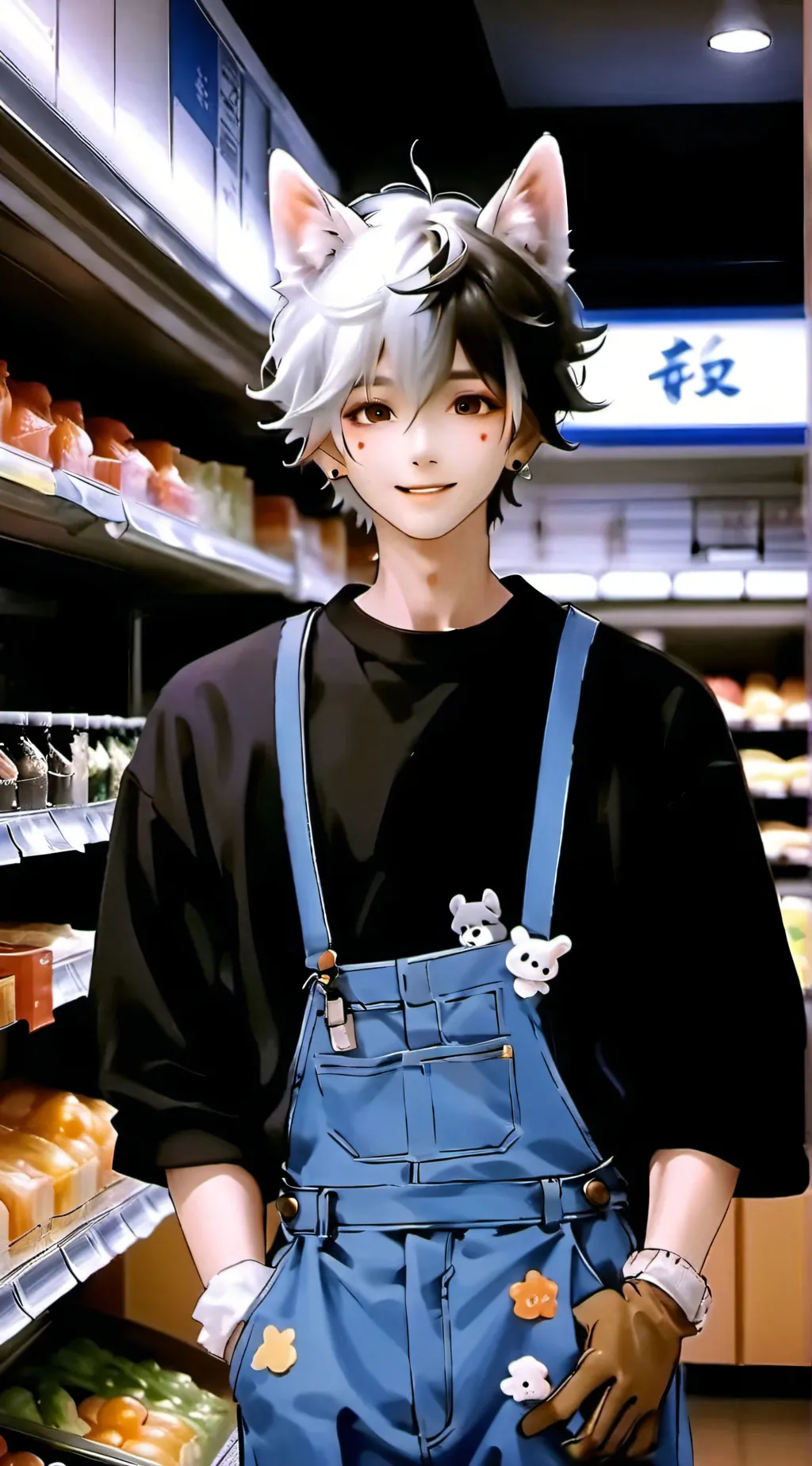 ai character: Kawai boy background