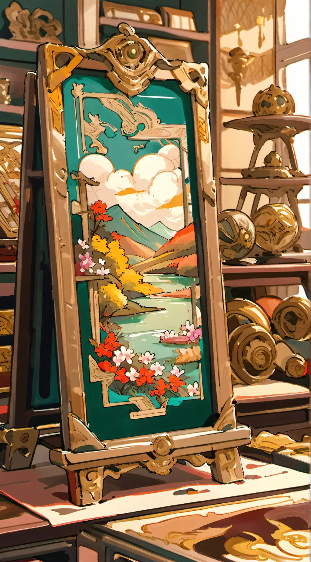 ai character: Request Page background