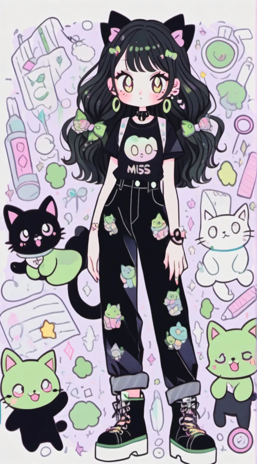 ai character: FPE CHRISTMAS  background