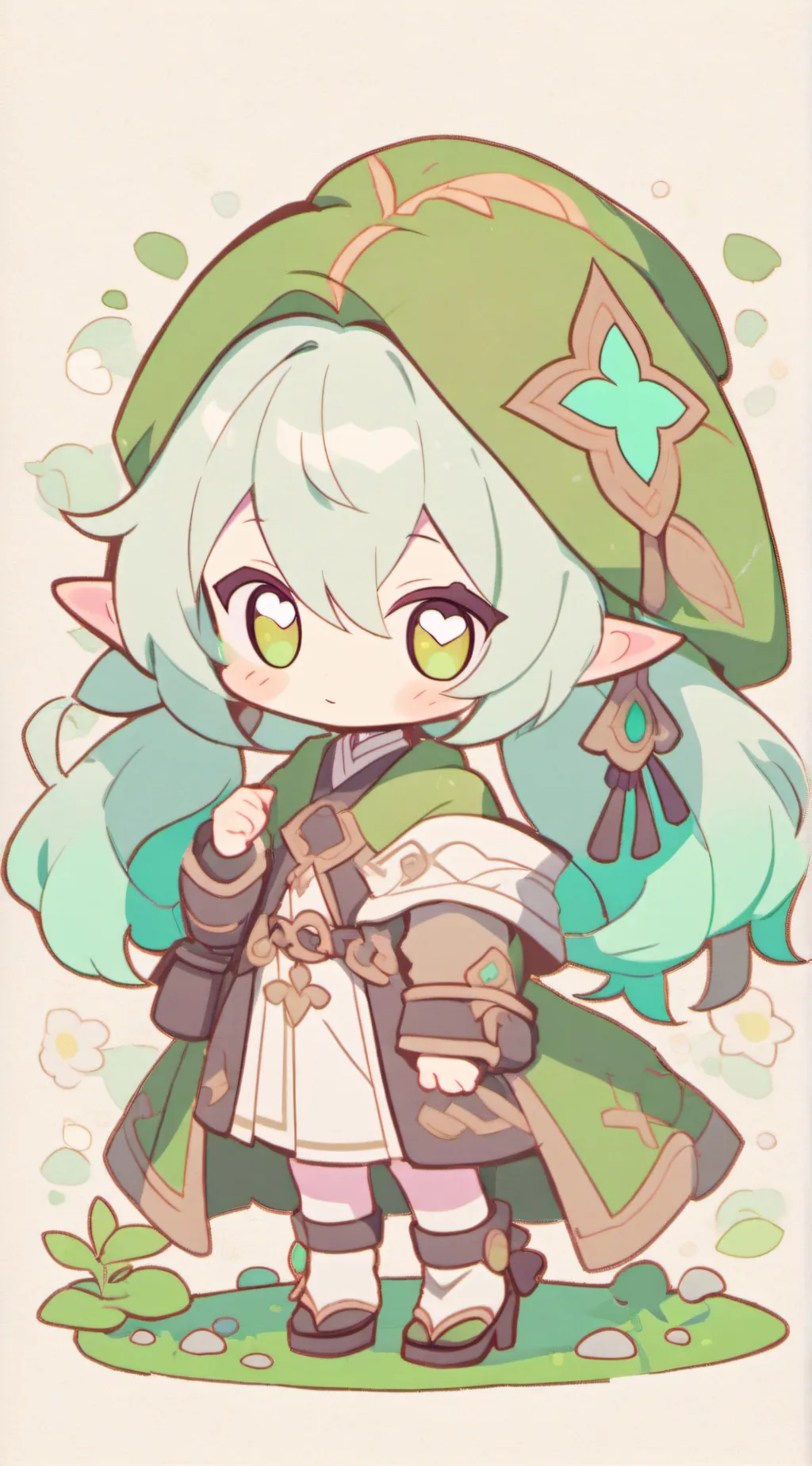 ai character: Delicious in dung background