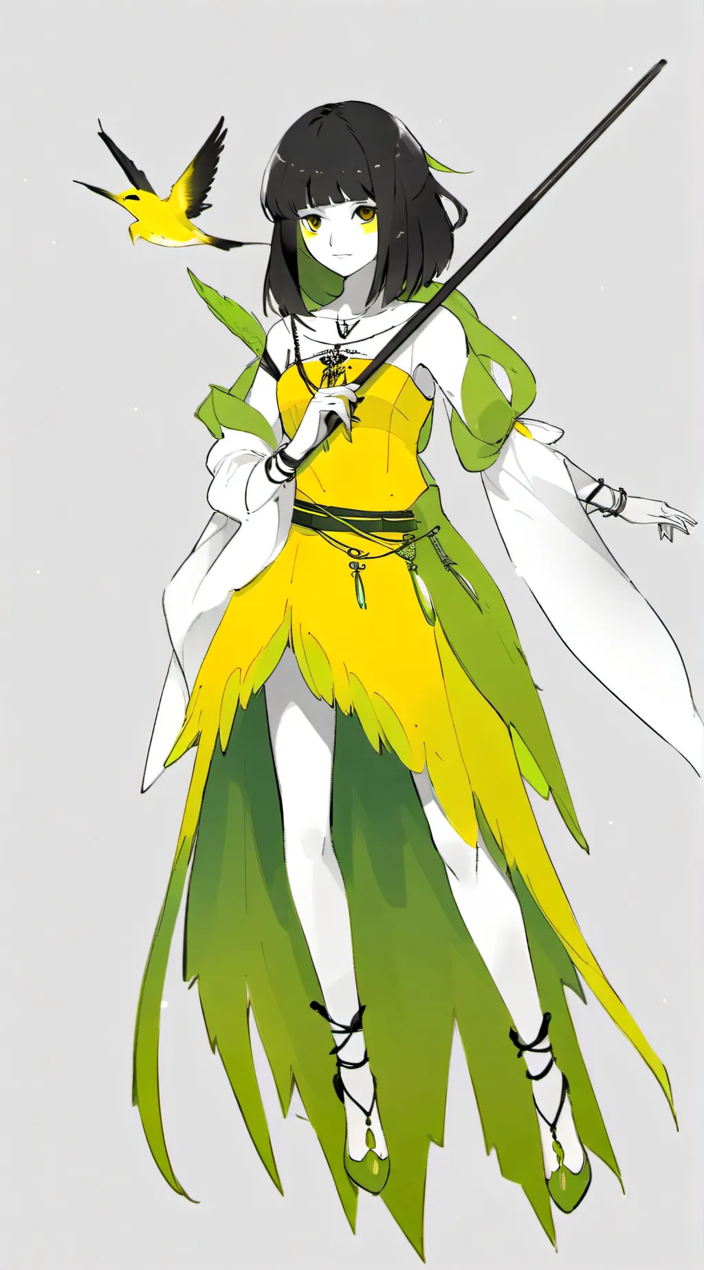 ai character: lily and March background