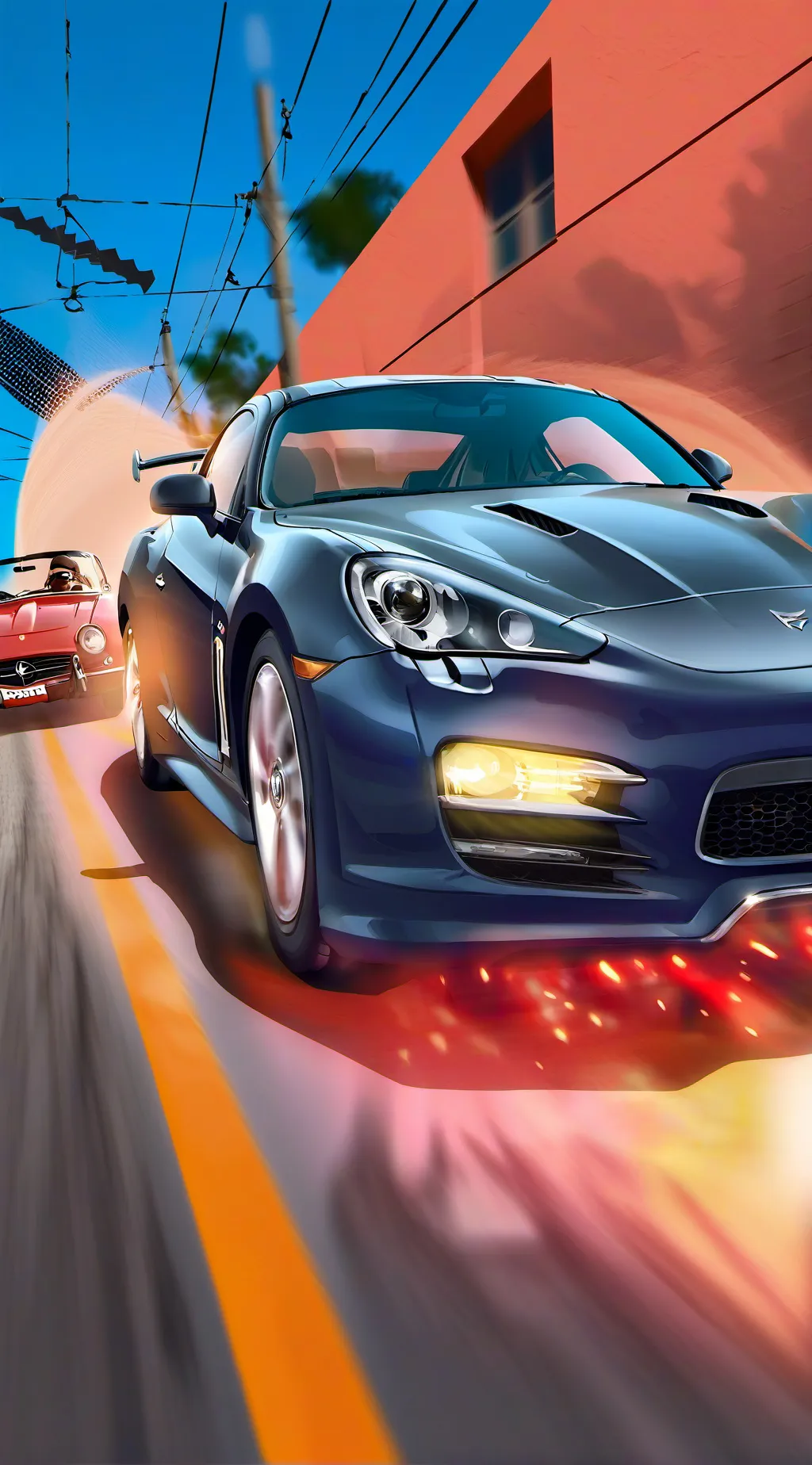 ai character: Fast and furious  background