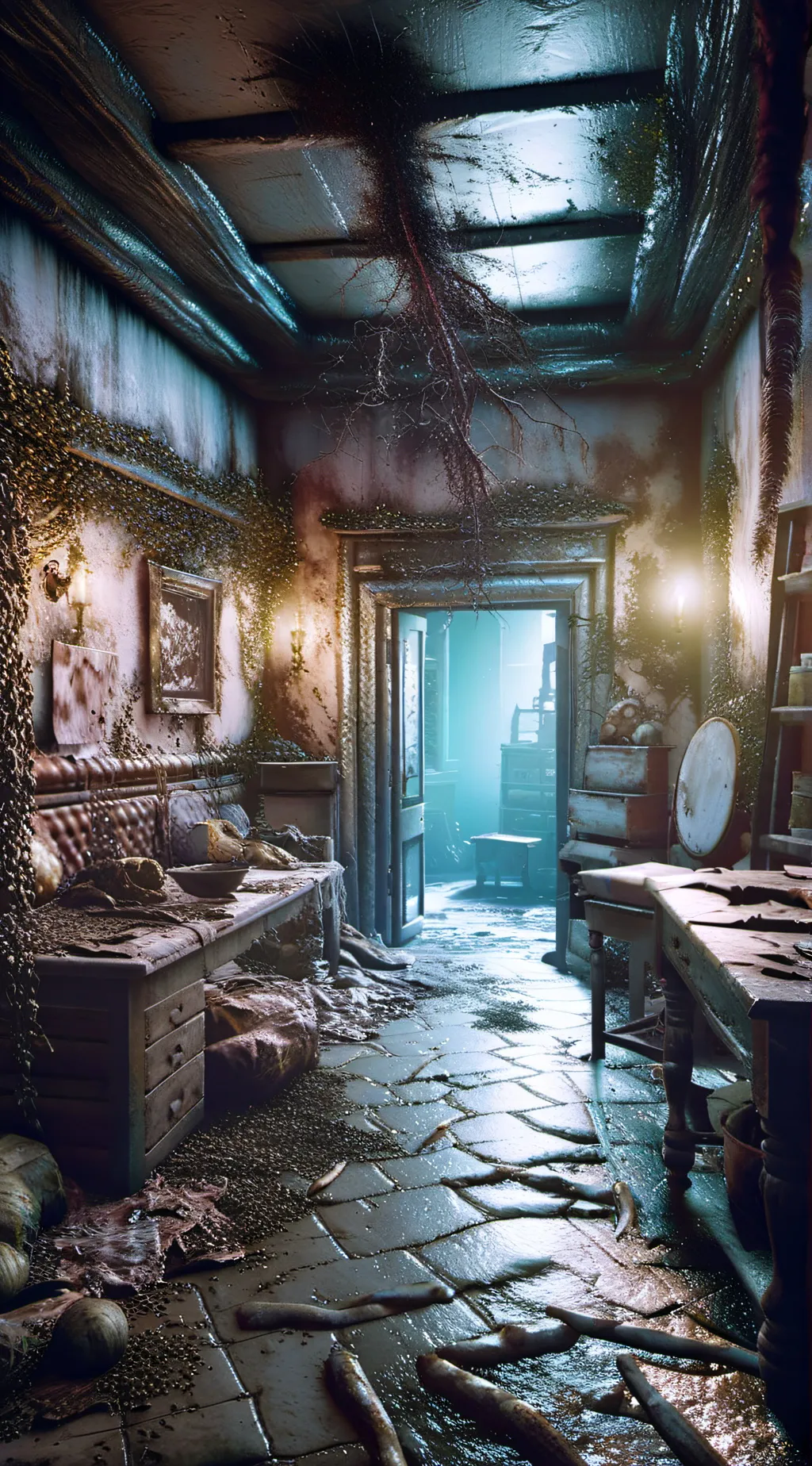 ai character: backroom background