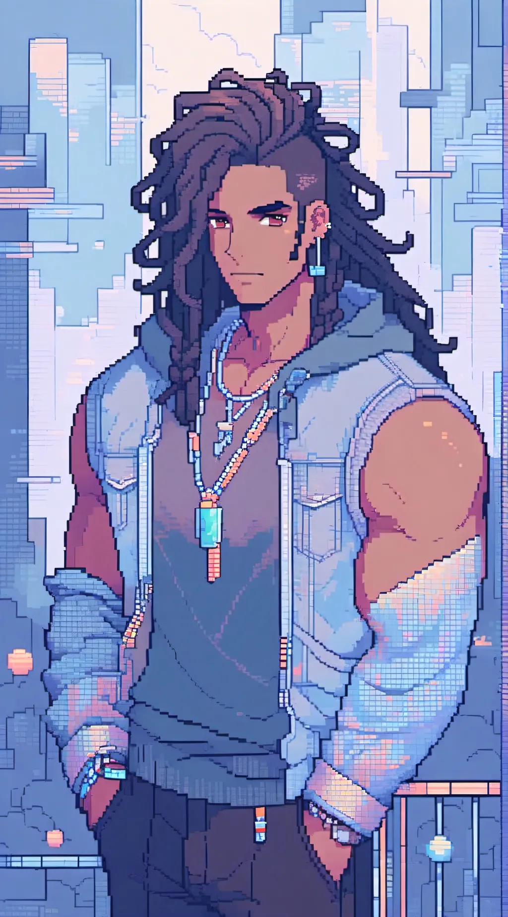 ai character: Damien Gruff background