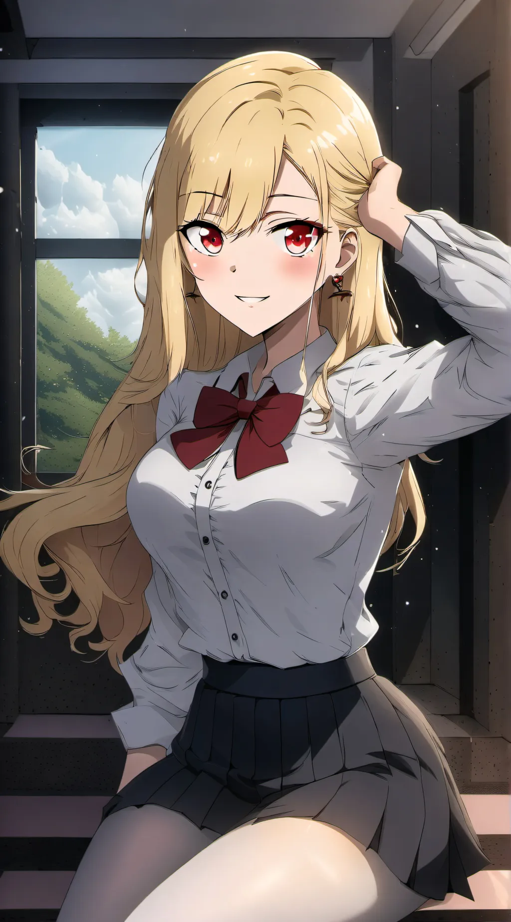 ai character: Marin Kitagawa  background