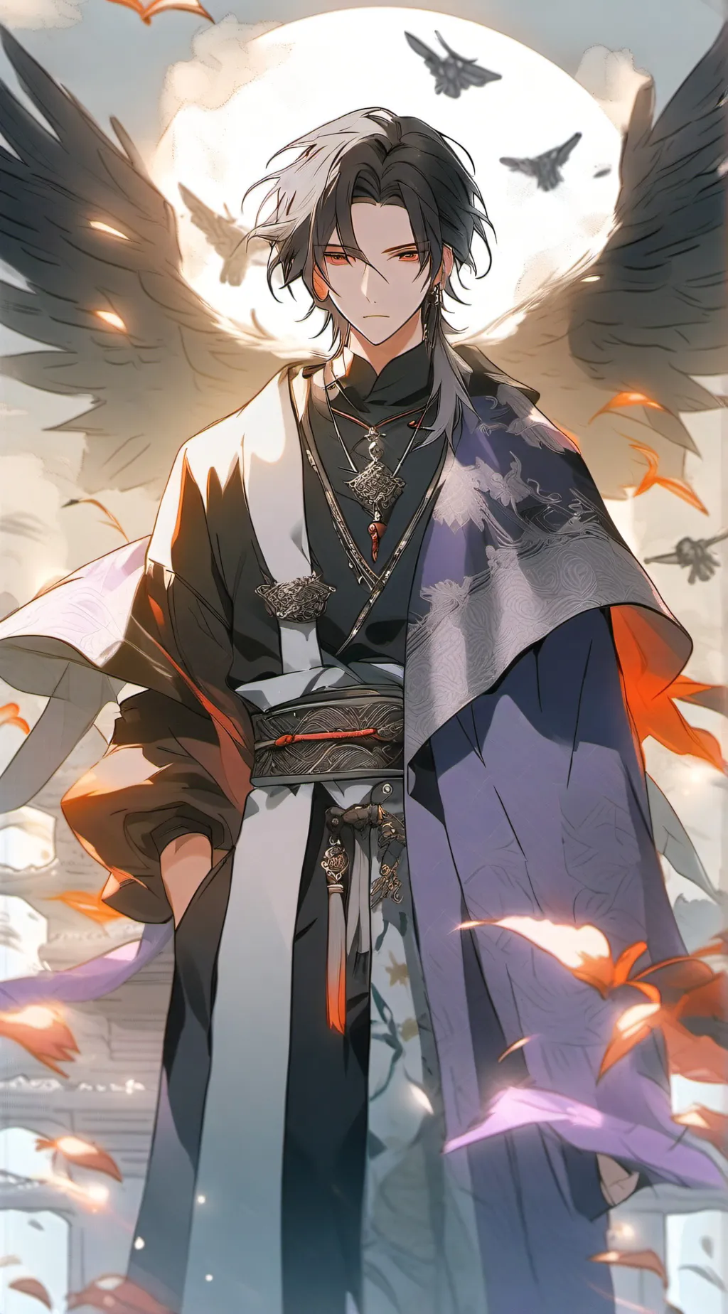 ai character: Grim background