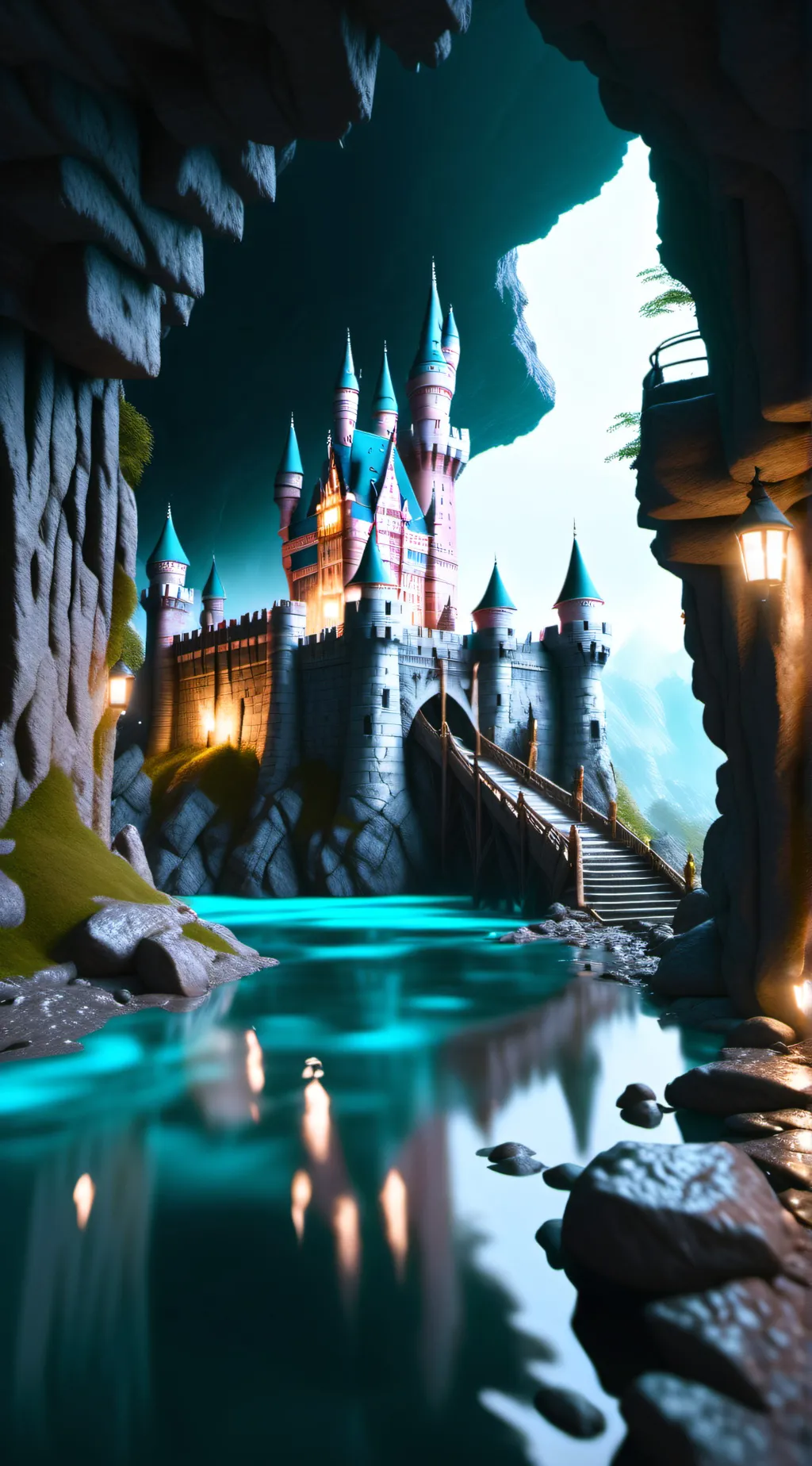 ai character: Kny infinitycastle background