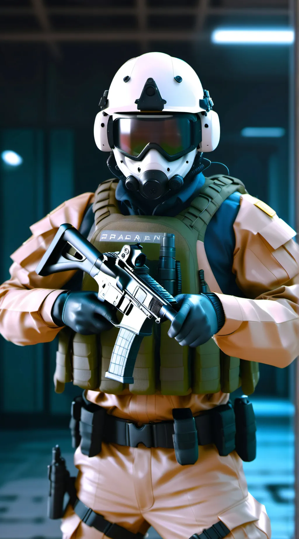 ai character: scp guard  background