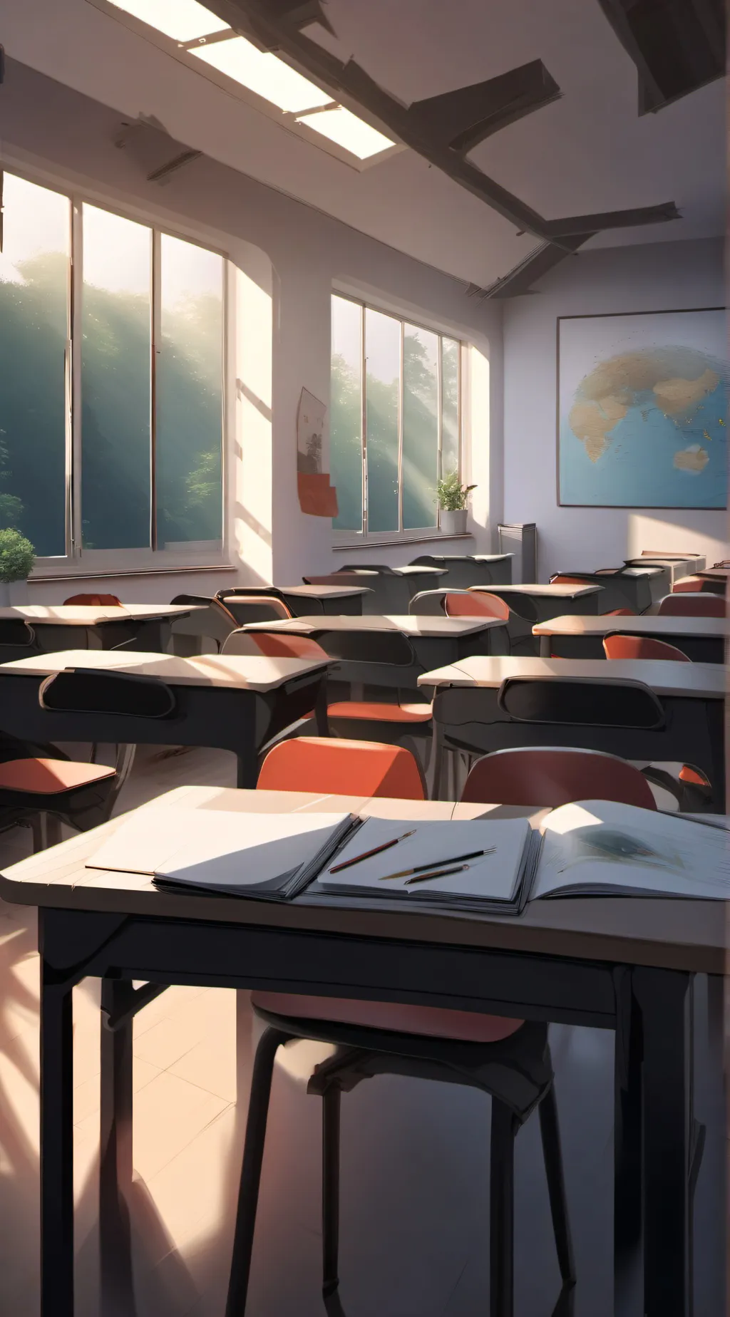 ai character: Life Precentage  background