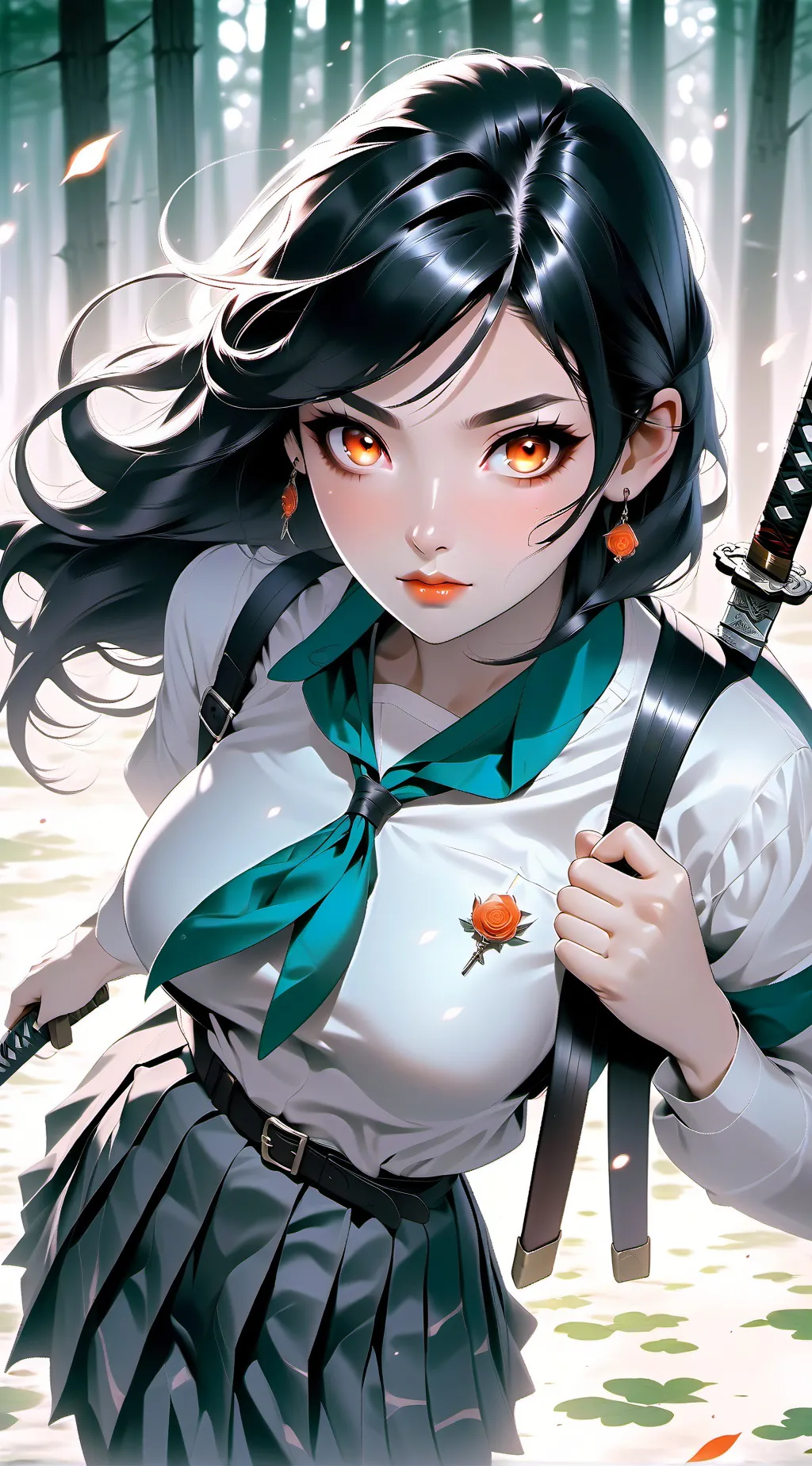 ai character: scarlet  background