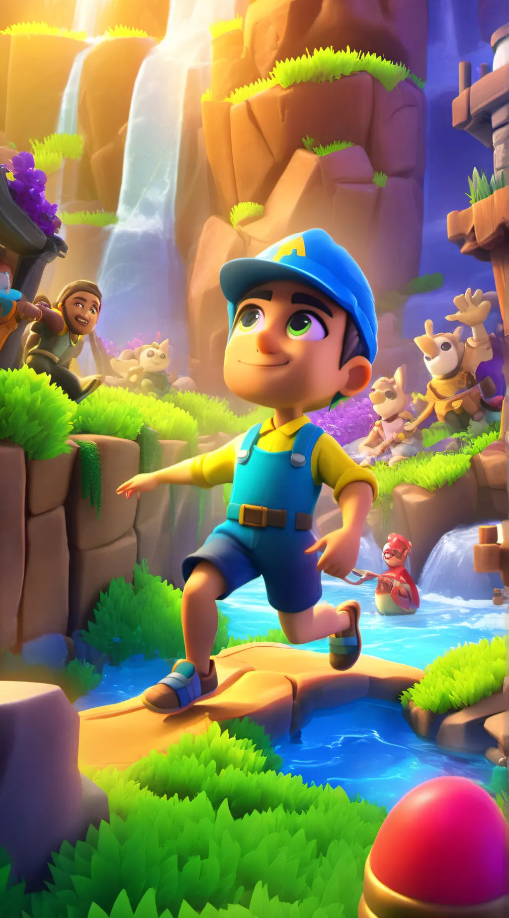 ai character: Mario…… background