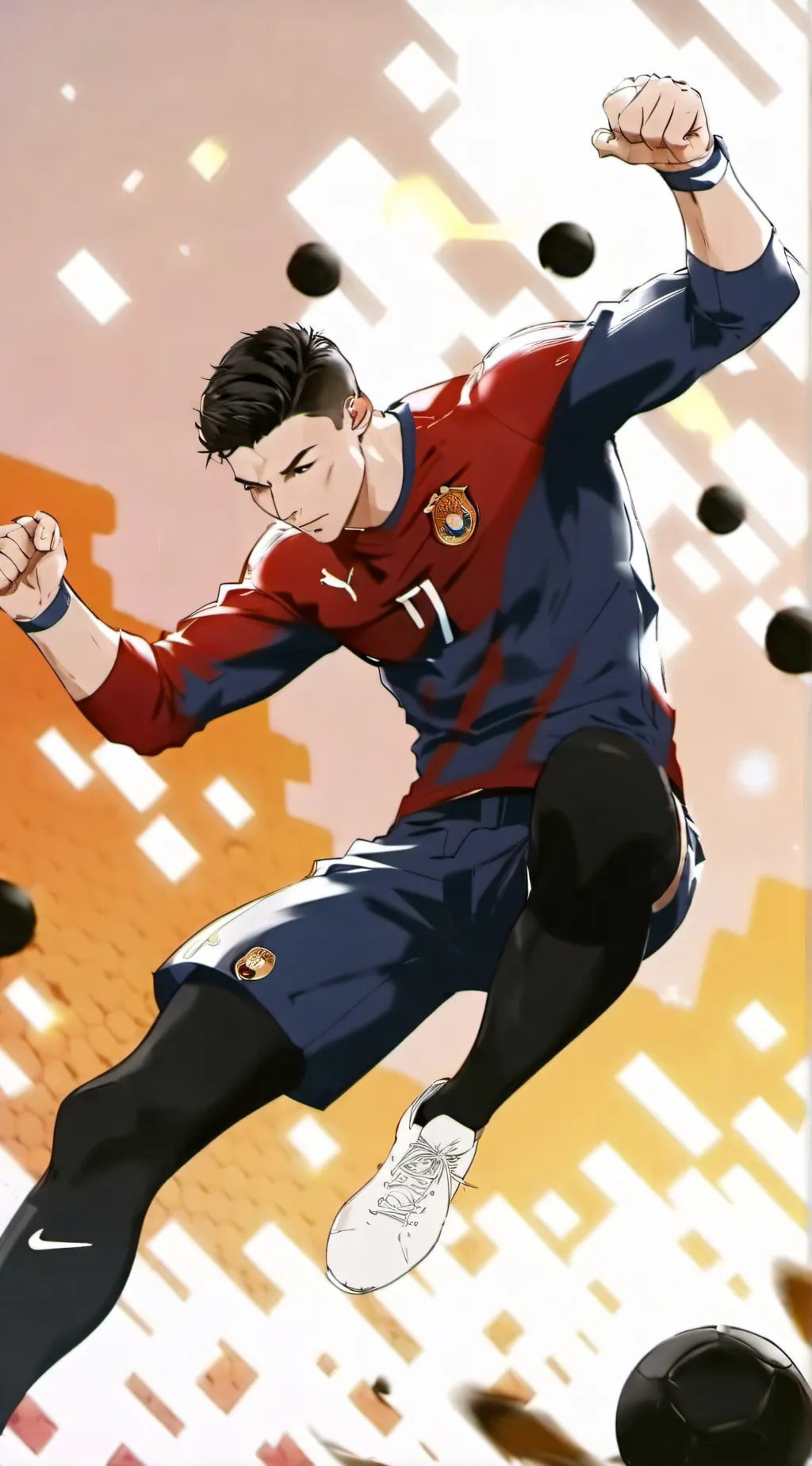 ai character: CRISTIANO RONALDO background