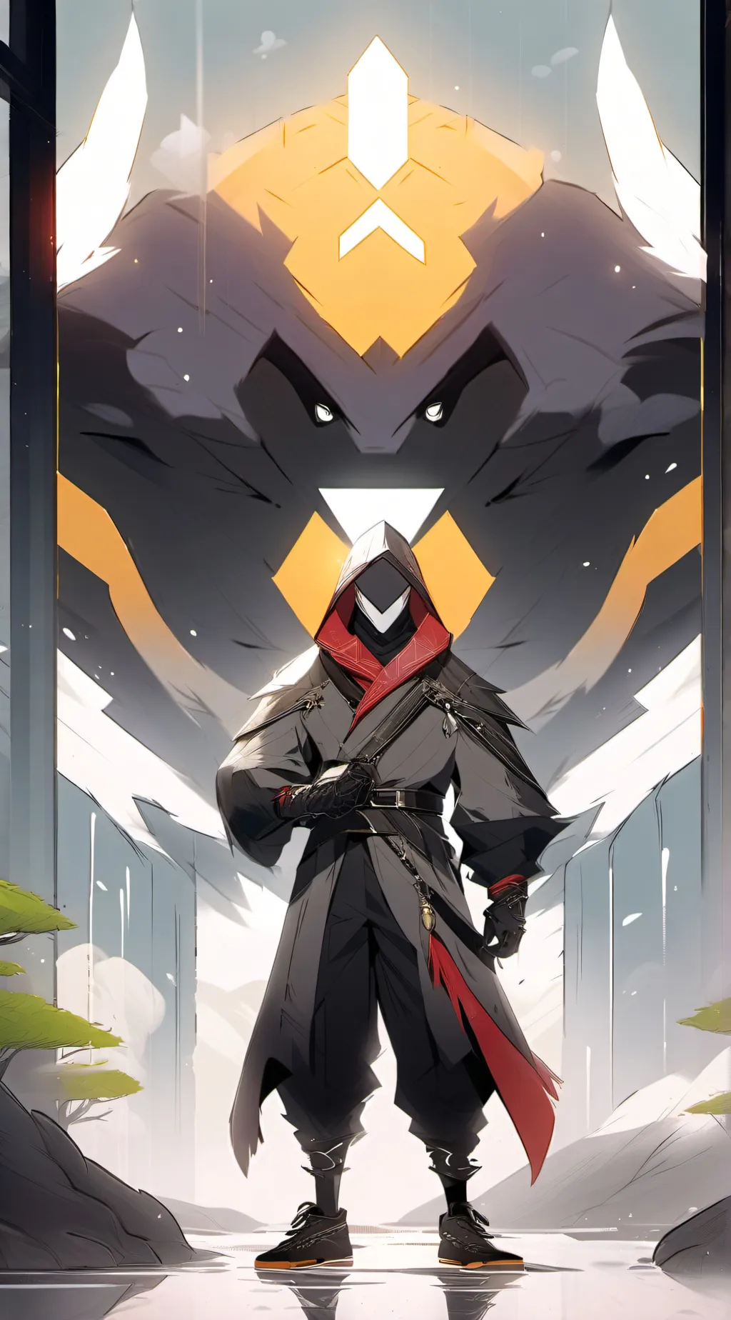 ai character: the cavern background