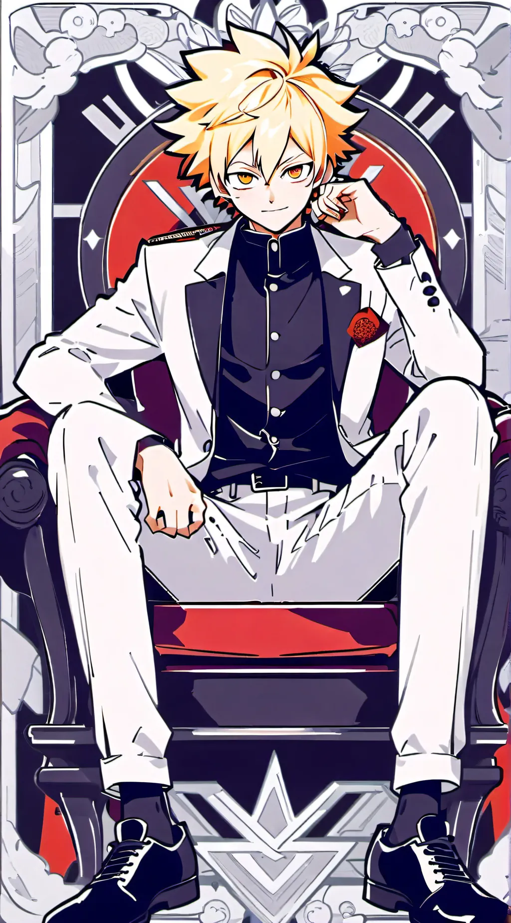 ai character: MHA Bakugo background