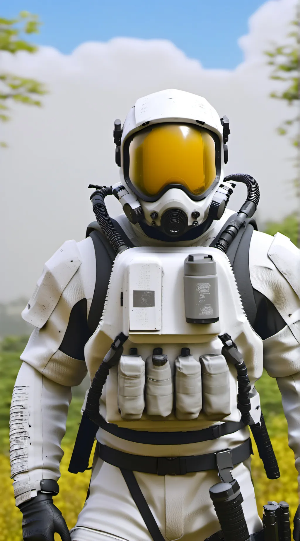 ai character: glitch infection background