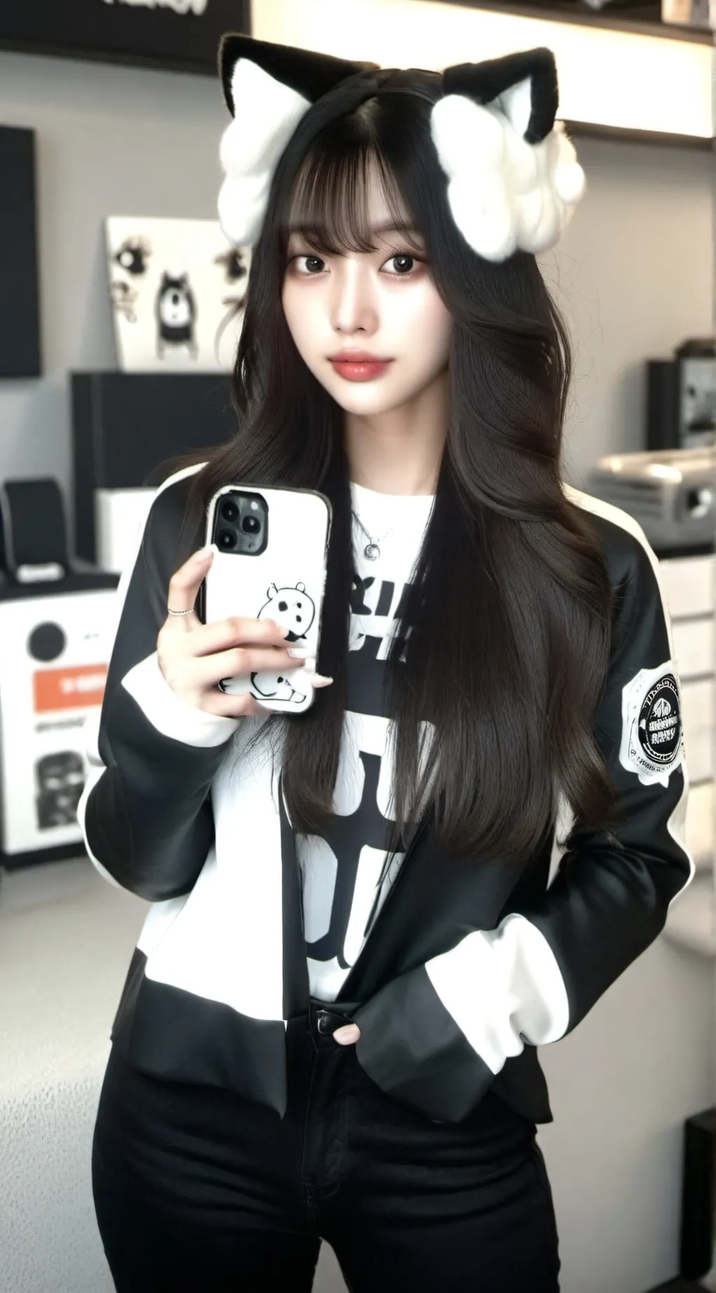 ai character: mika shin background