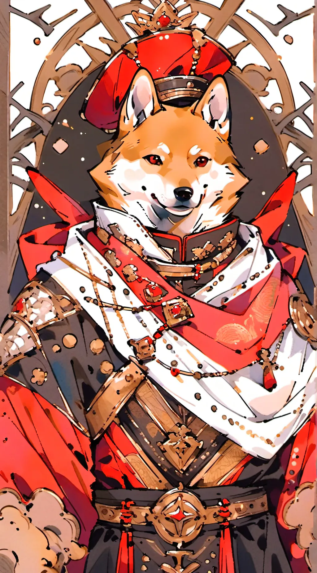 ai character: King Doge background