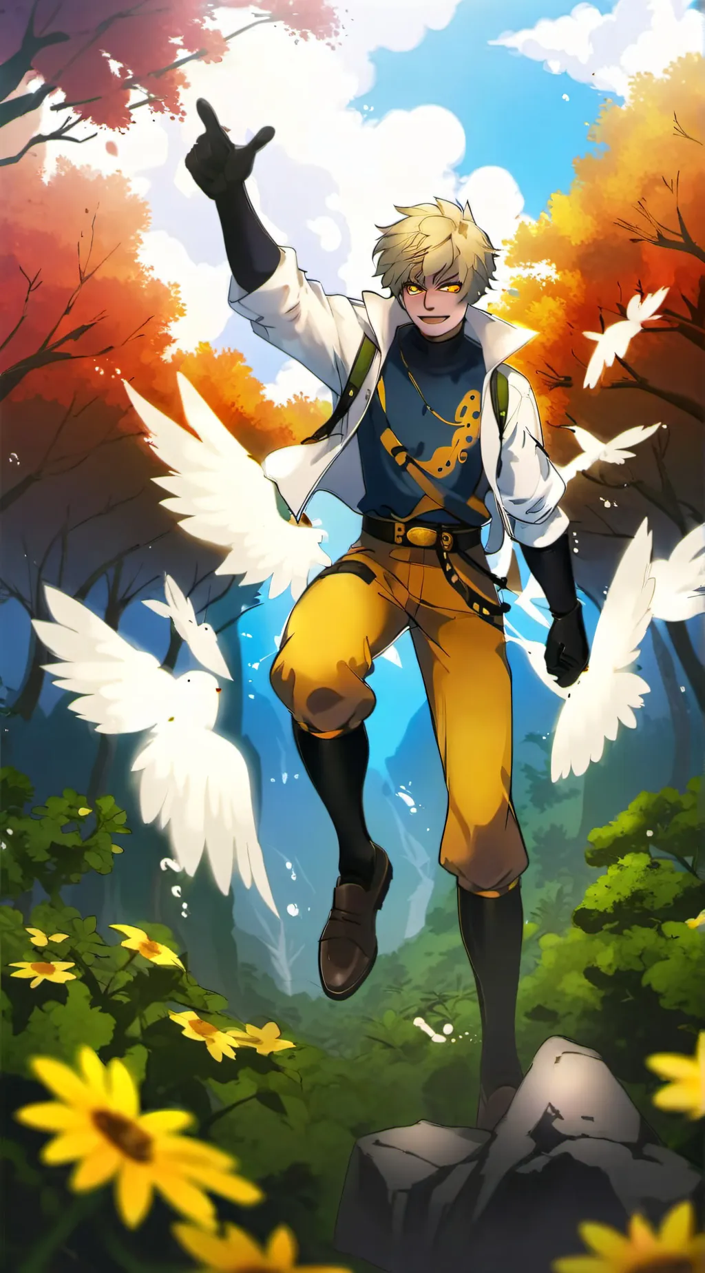 ai character: Bakugo  background