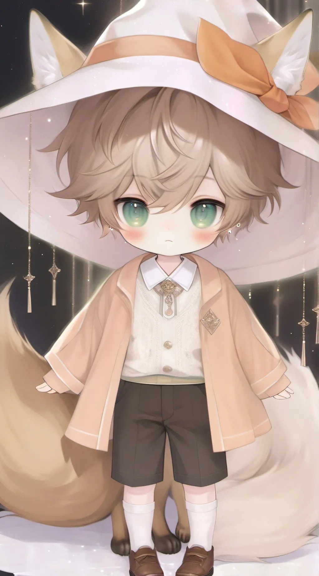 ai character: fox neko background